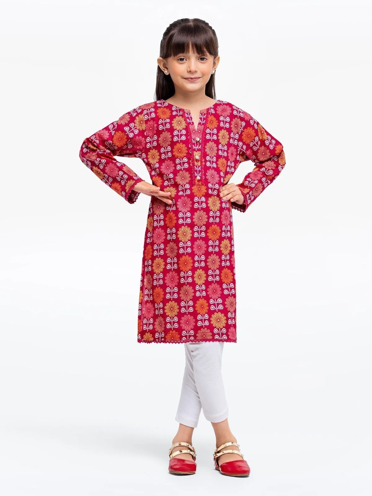 Printed Lawn Shirt - EGTKP23-70653S