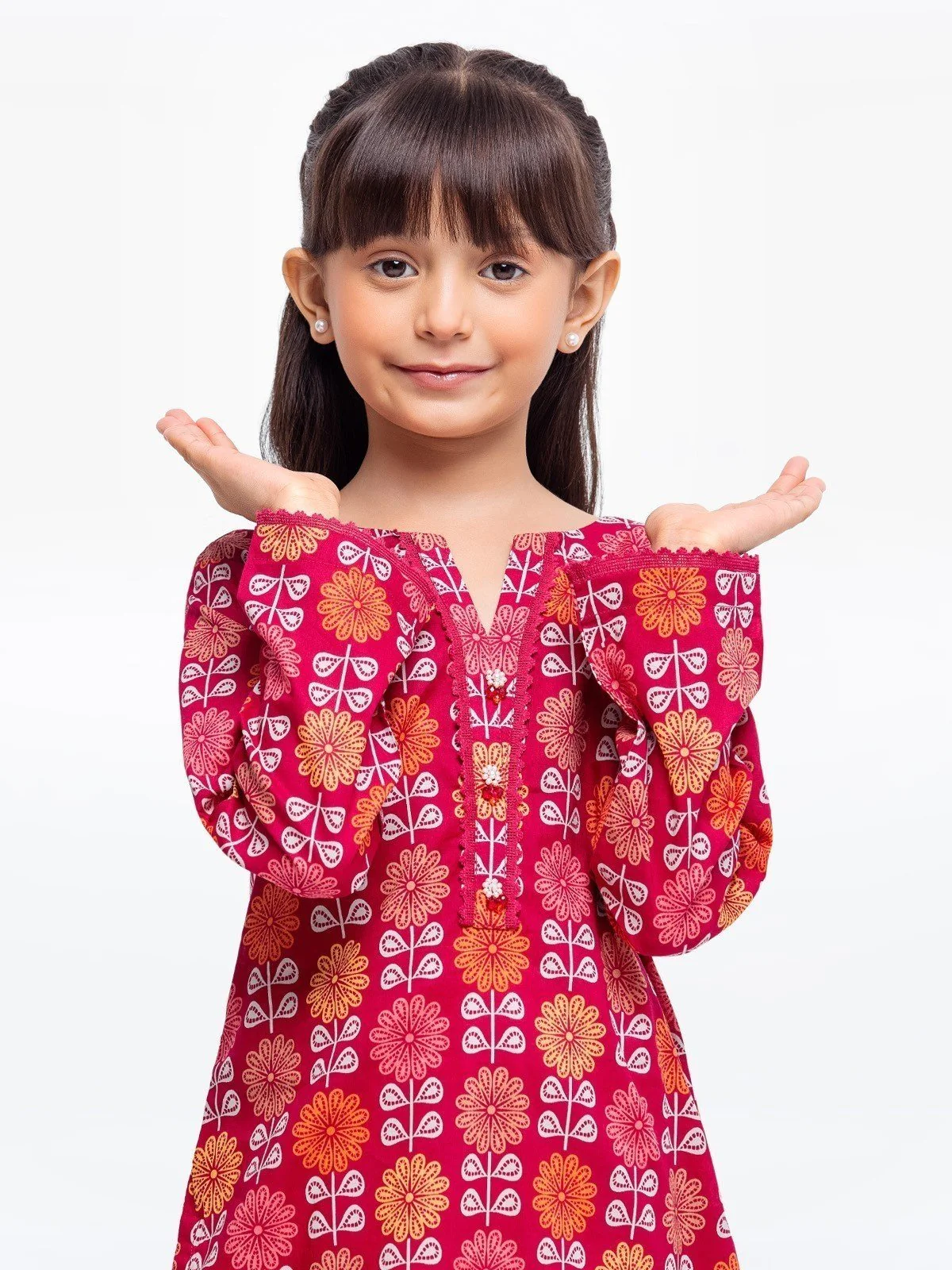 Printed Lawn Shirt - EGTKP23-70653S - Image 2