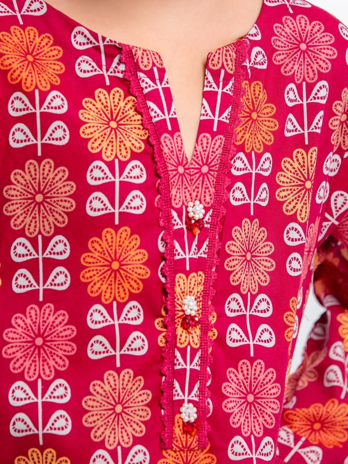 Printed Lawn Shirt - EGTKP23-70653S - Image 4