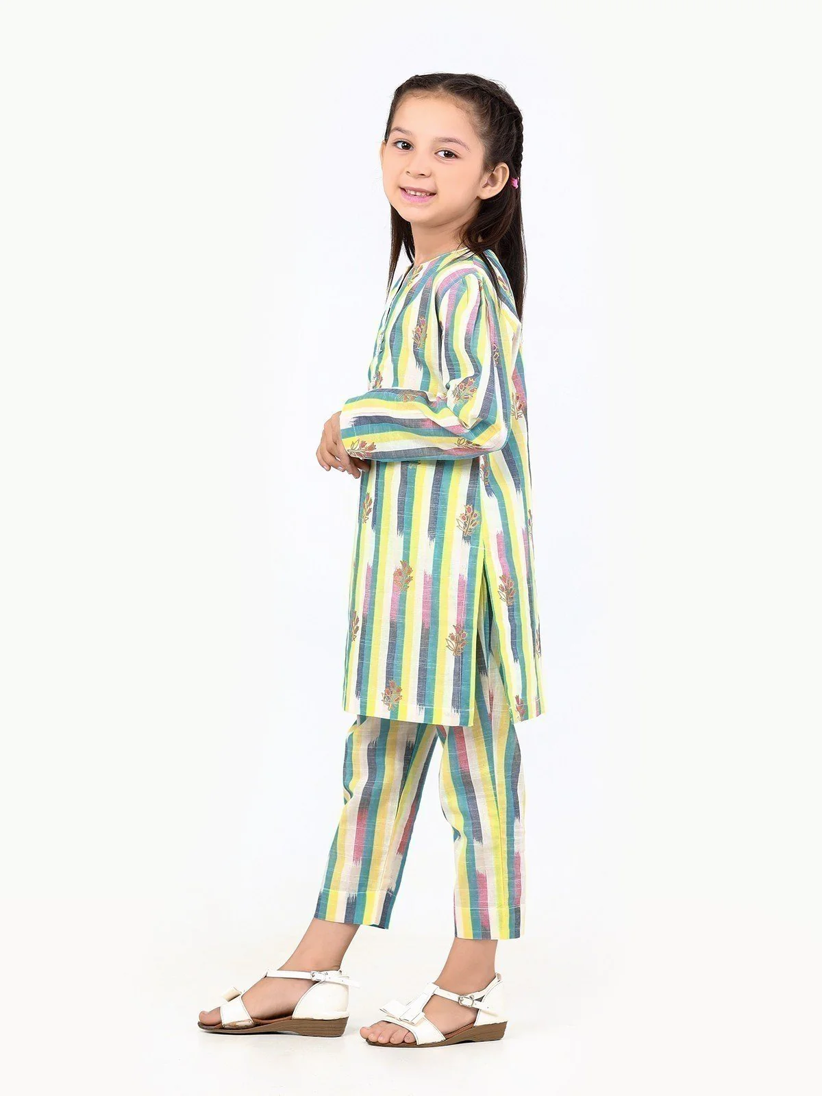 Block Print Lawn Shirt Trouser - EGTKP22-70484 (ST) - Image 3