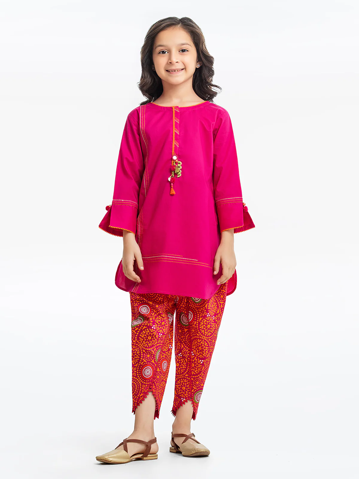 Printed Cambric Shirt Trouser - EGTKP23-70428ST