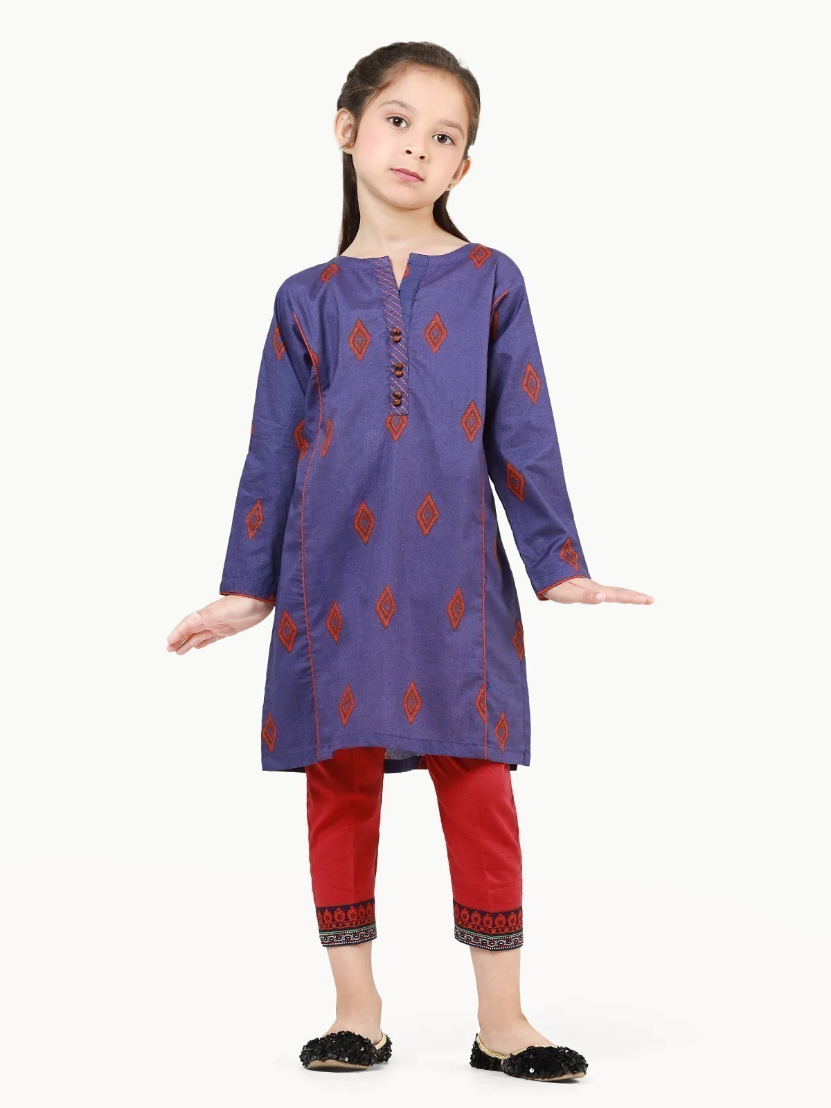 Printed Lawn Shirt - EGTKP22-70468