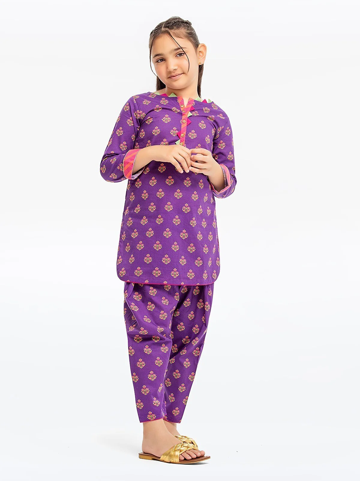 Printed Cambric Shirt Trouser - EGTKP23-70426ST - Image 2