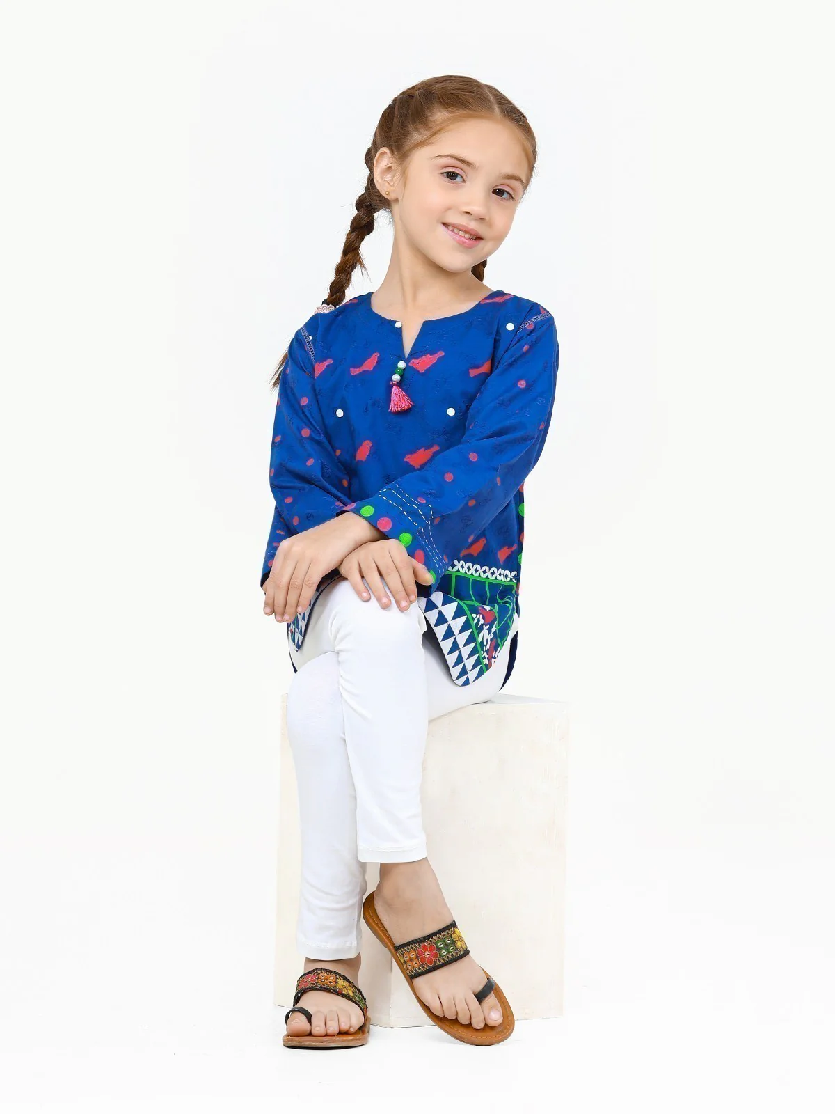 Block Print Dobby Shirt - EGTKP22-70494 - Image 2