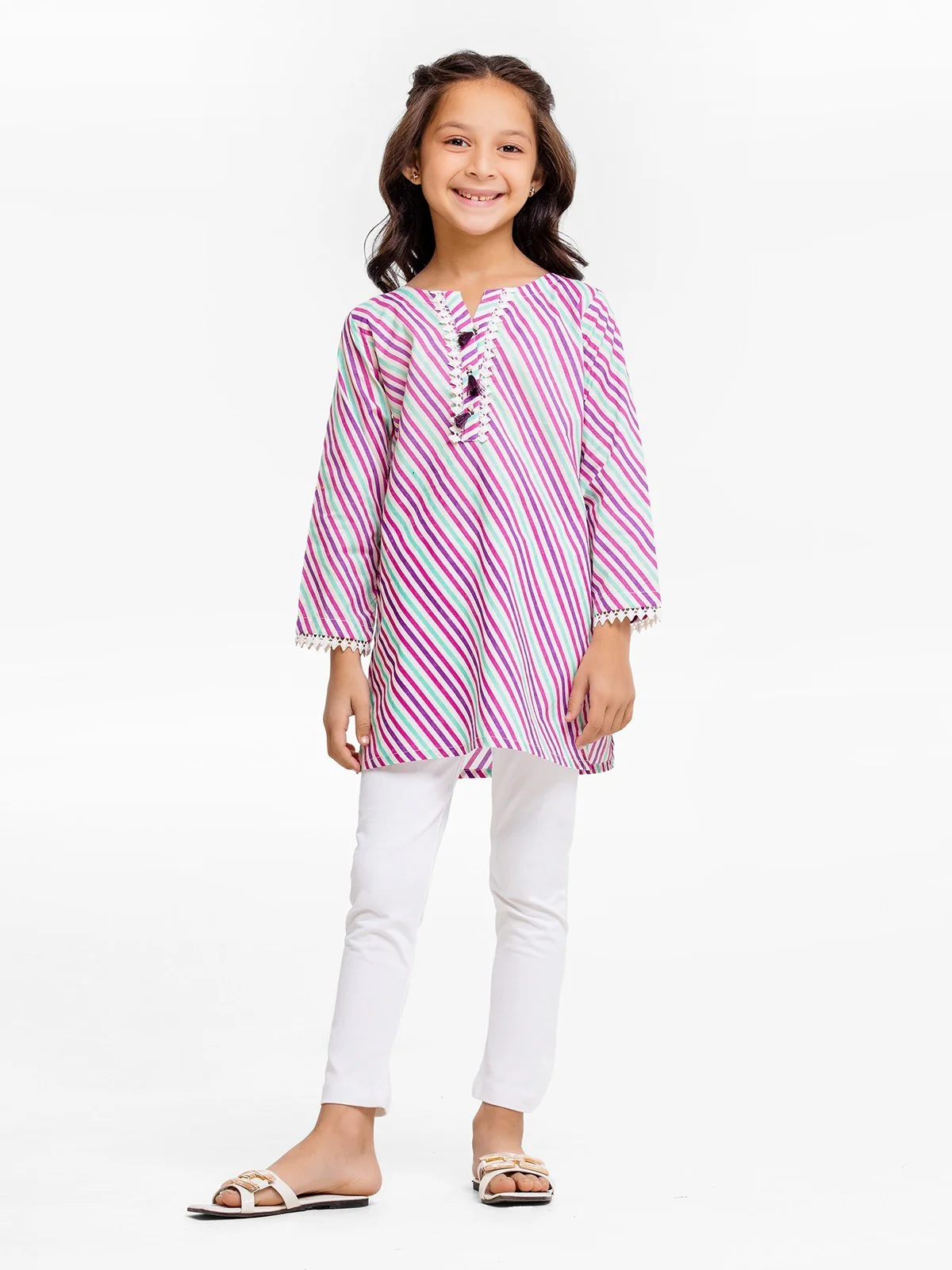 Printed Lawn Shirt - EGTKP23-70676S - Image 2
