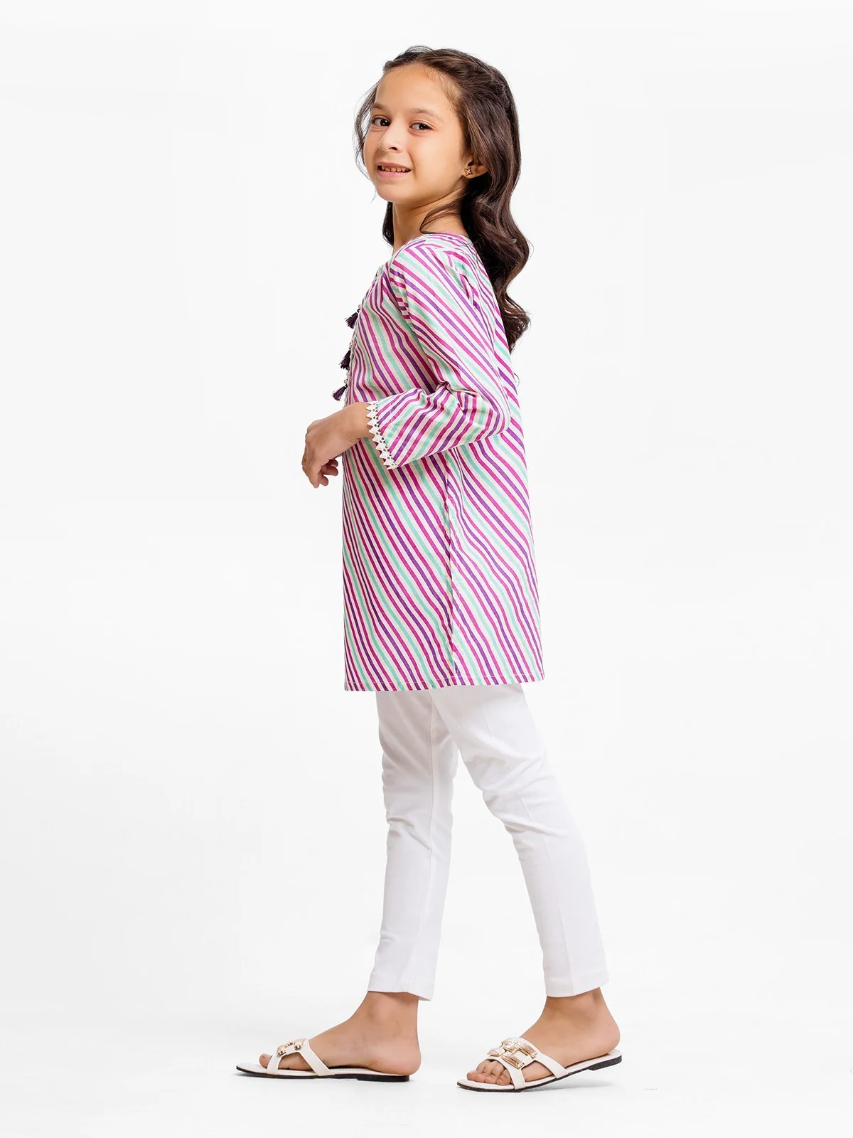 Printed Lawn Shirt - EGTKP23-70676S - Image 3