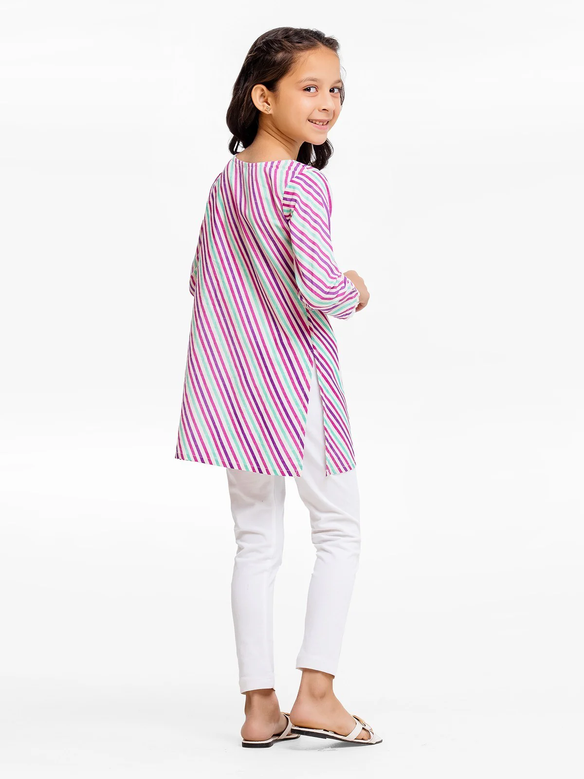 Printed Lawn Shirt - EGTKP23-70676S - Image 6