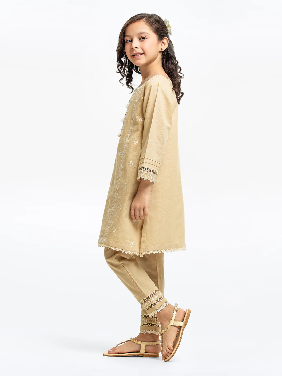 Embroidered Khaddar Shirt Trouser - EGTKE23-70711ST - Image 3