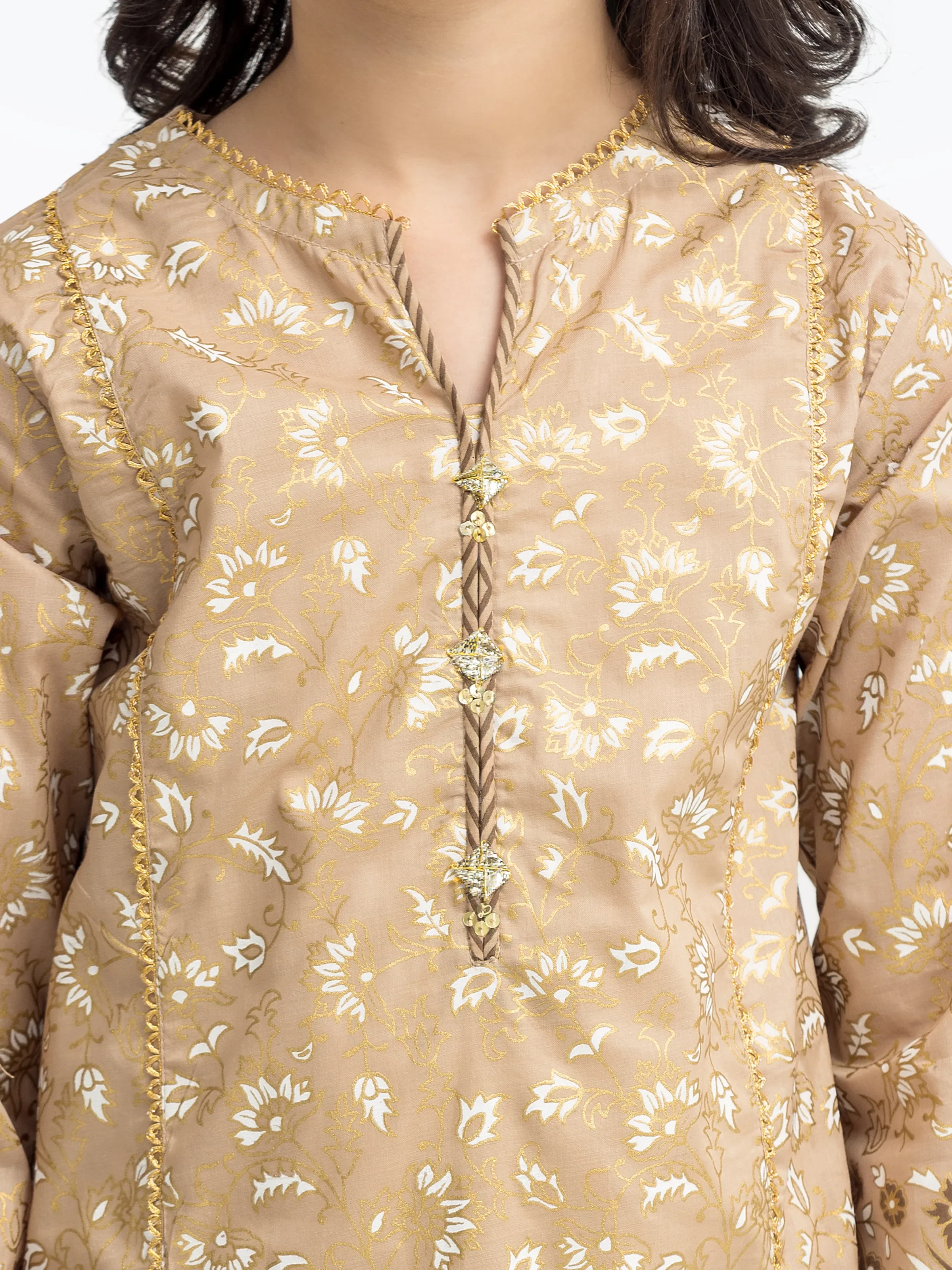 Block Print Cambric Suit - EGTKP5-70795-3P - Image 3