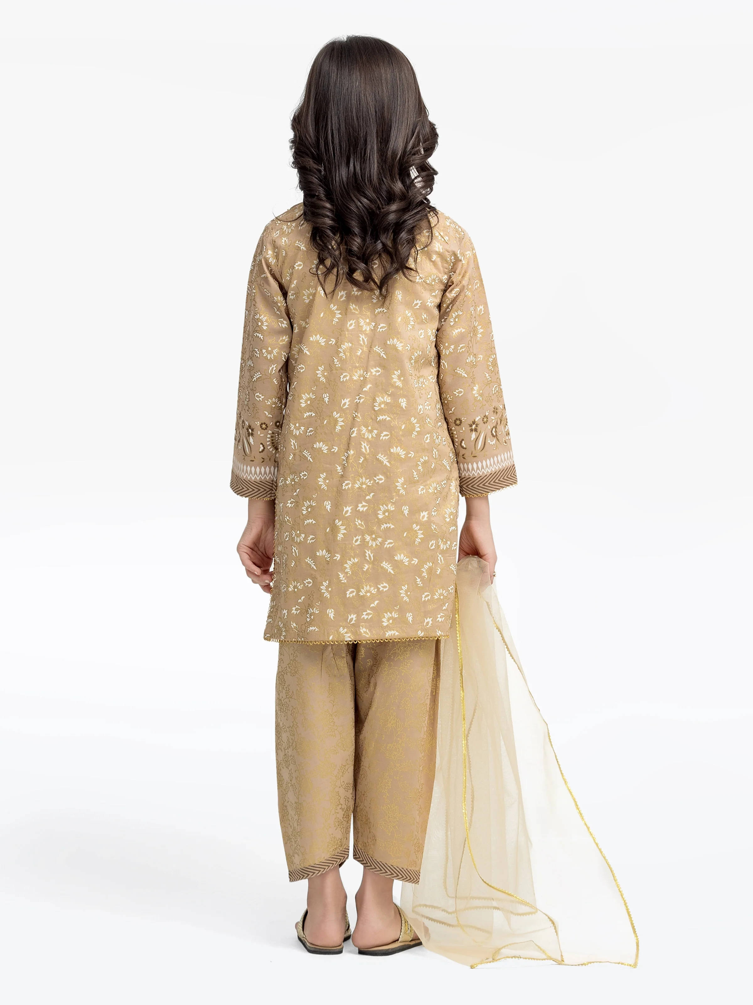 Block Print Cambric Suit - EGTKP5-70795-3P - Image 6