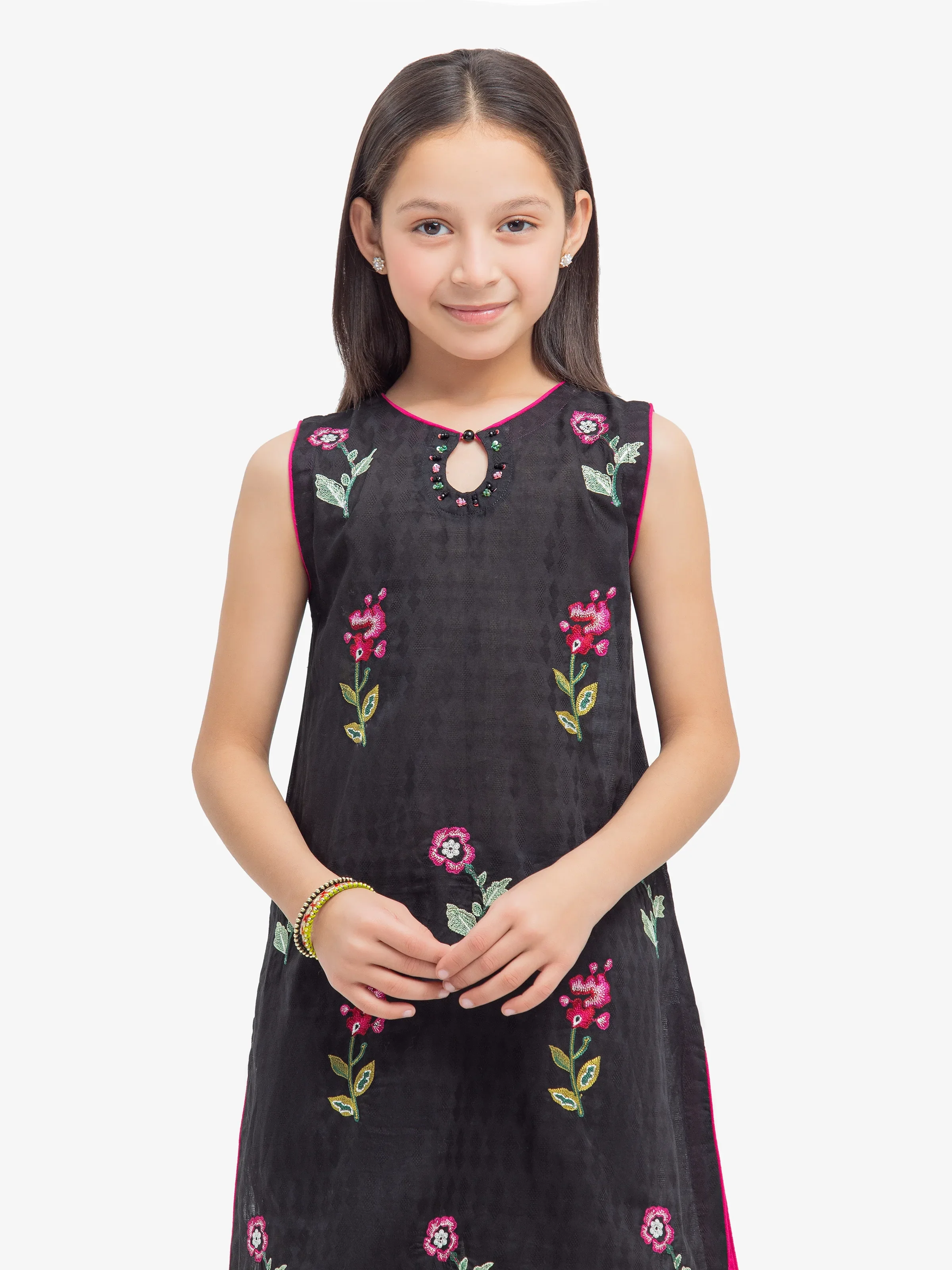 Embroidered Dobby Shirt Trouser - EGTKE24-70761ST - Image 2