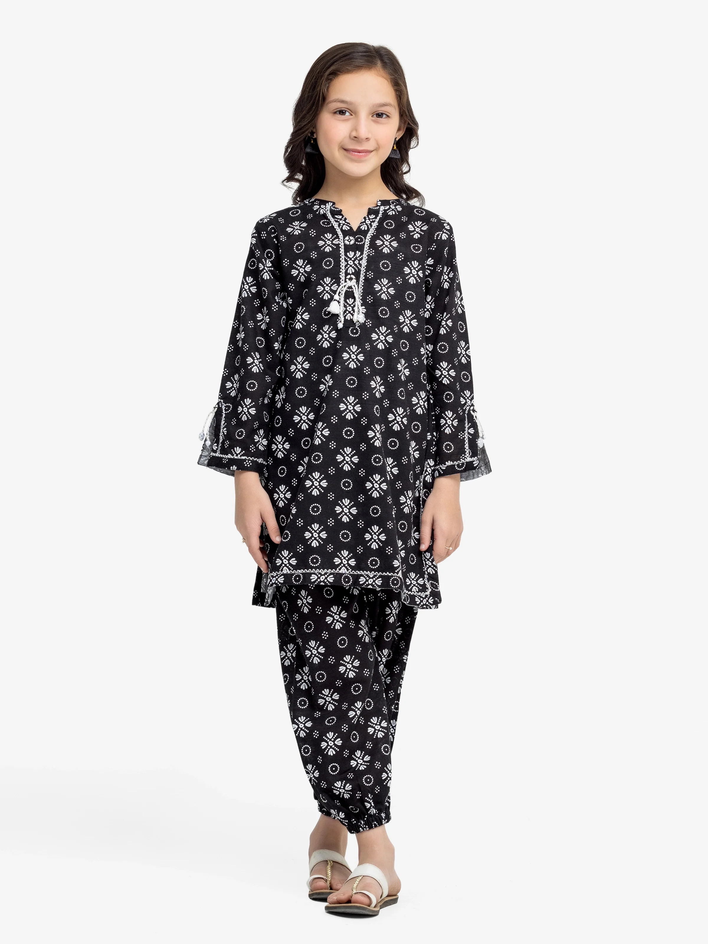 Printed Khaddar Shirt Trouser - EGTKP24-70792ST