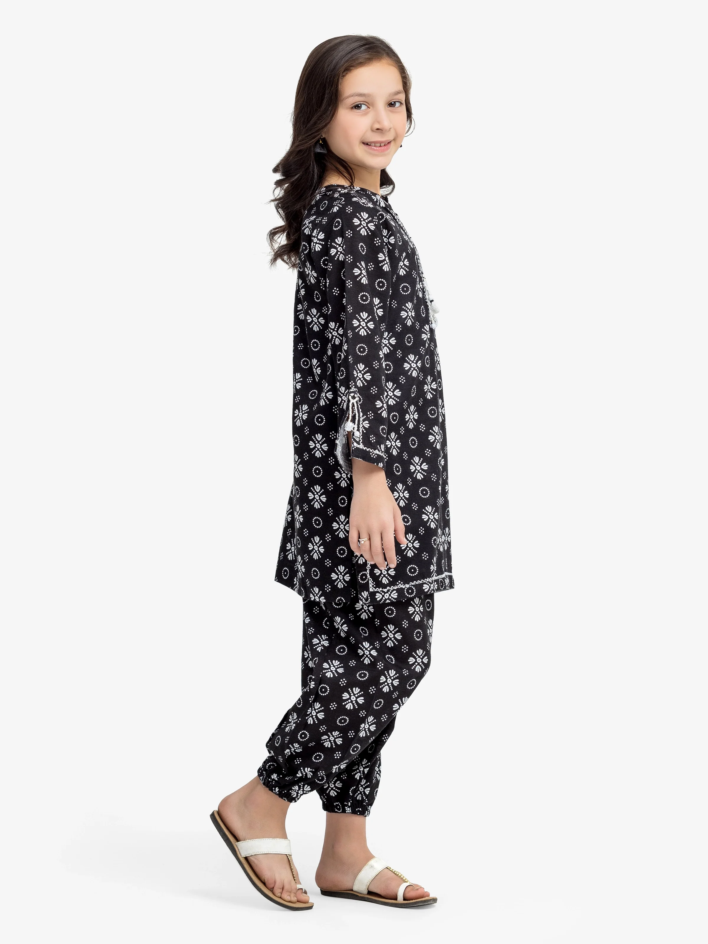 Printed Khaddar Shirt Trouser - EGTKP24-70792ST - Image 4