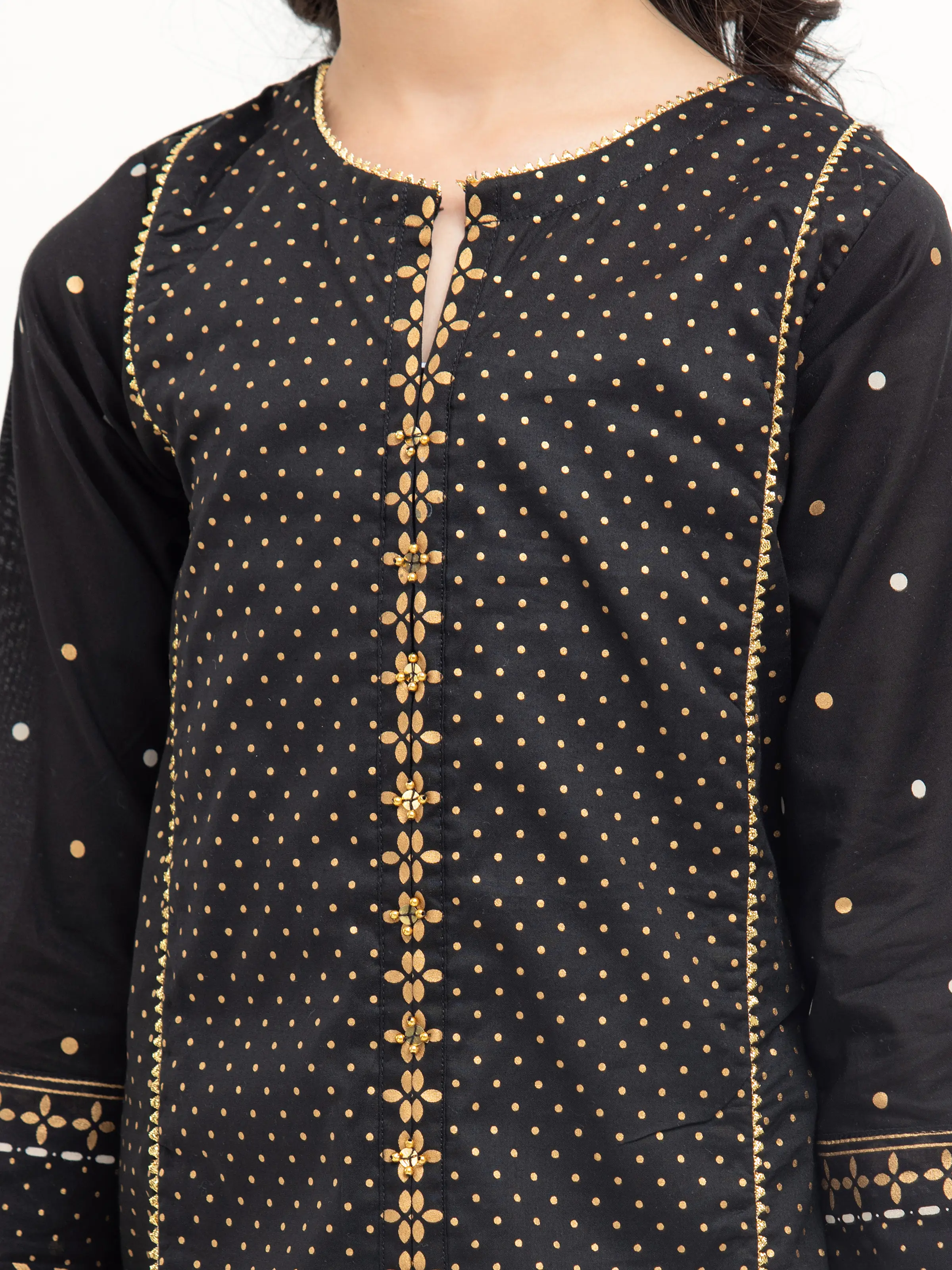 Block Print Cambric Suit - EGTKP5-70816-3P - Image 3