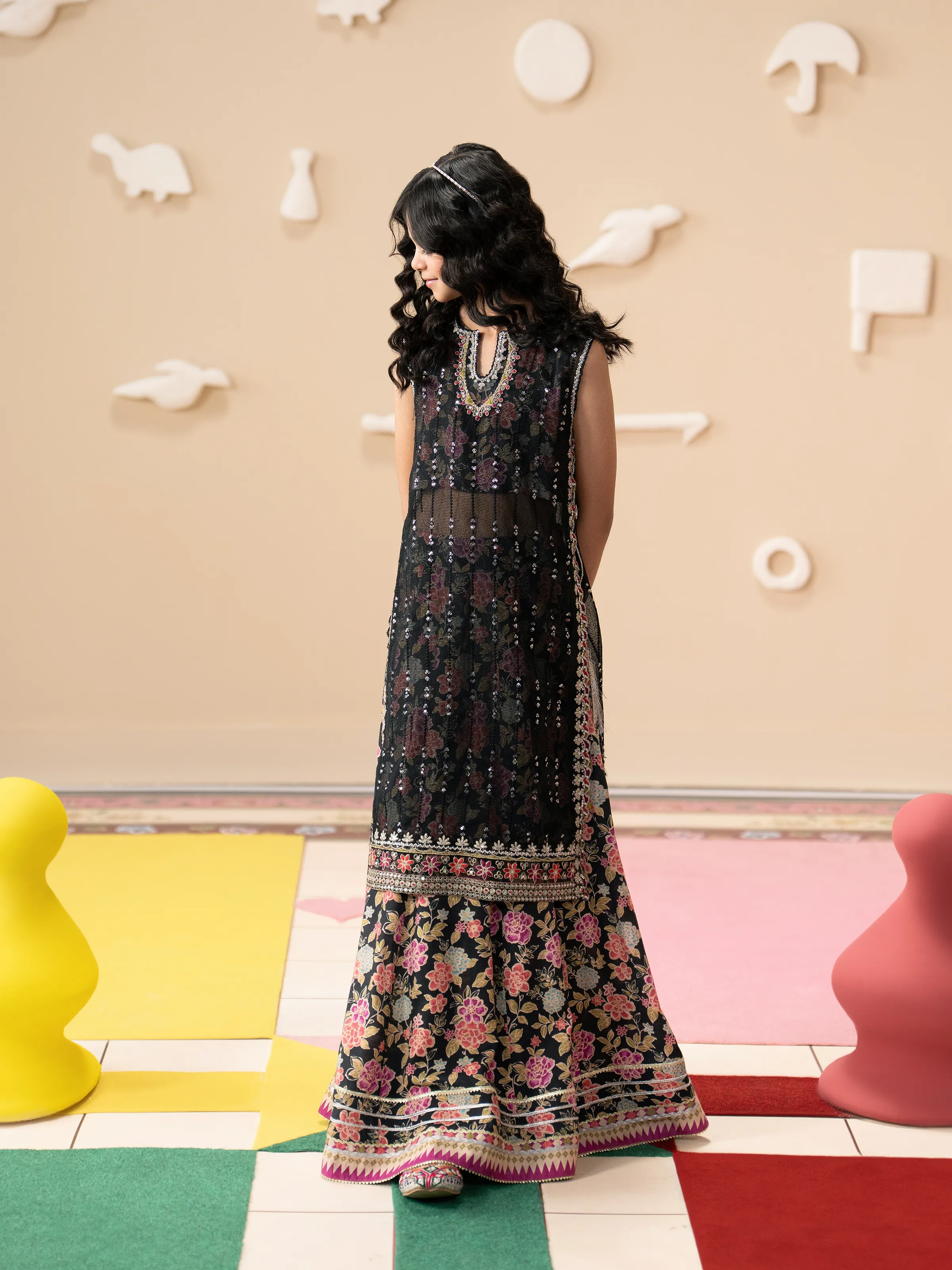 Embroidered Net Lehenga Suit - EGTPLE5-50041ST - Image 3