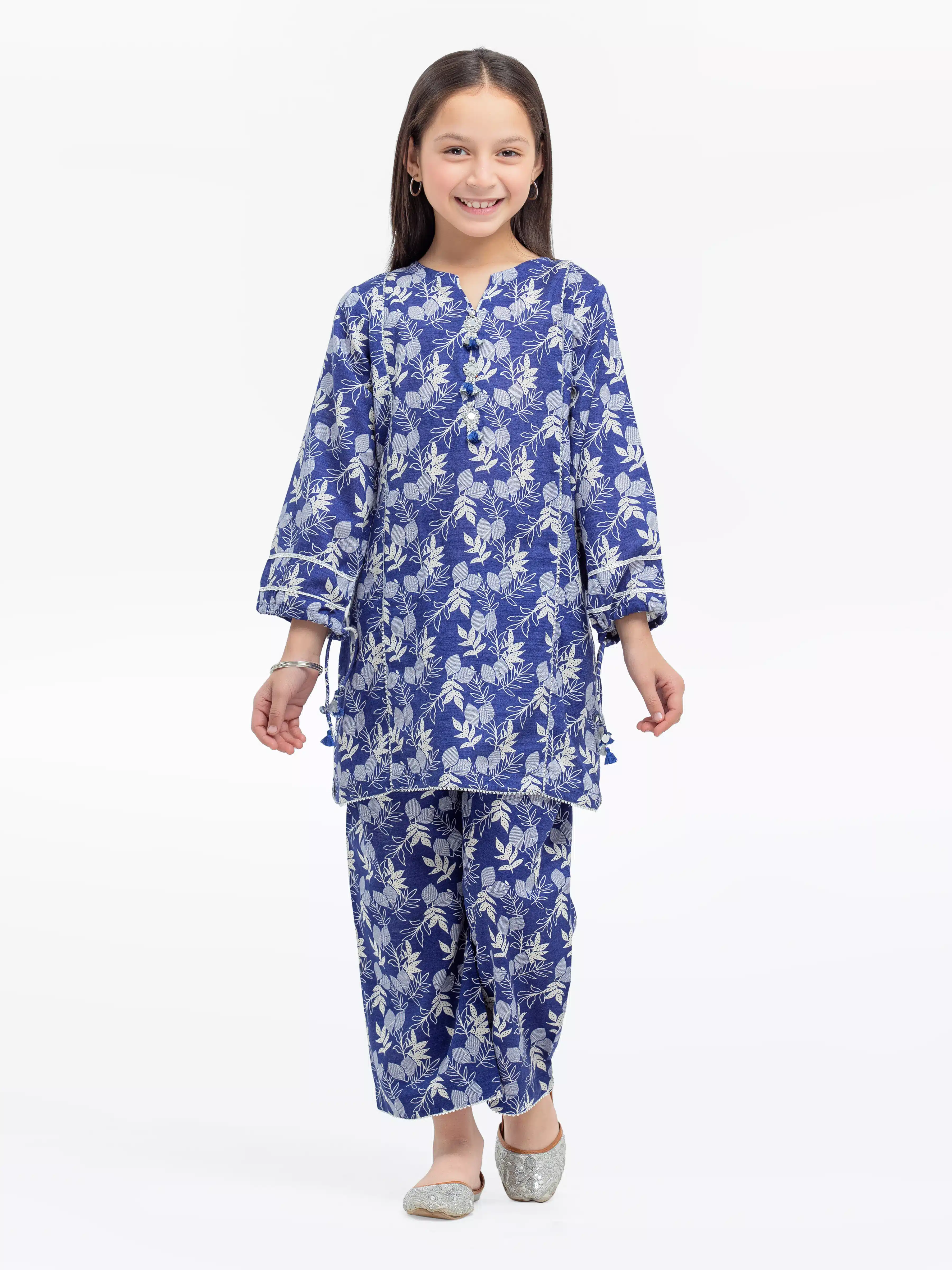 Printed Khaddar Co-Ord Set - EGTKP24-70789ST