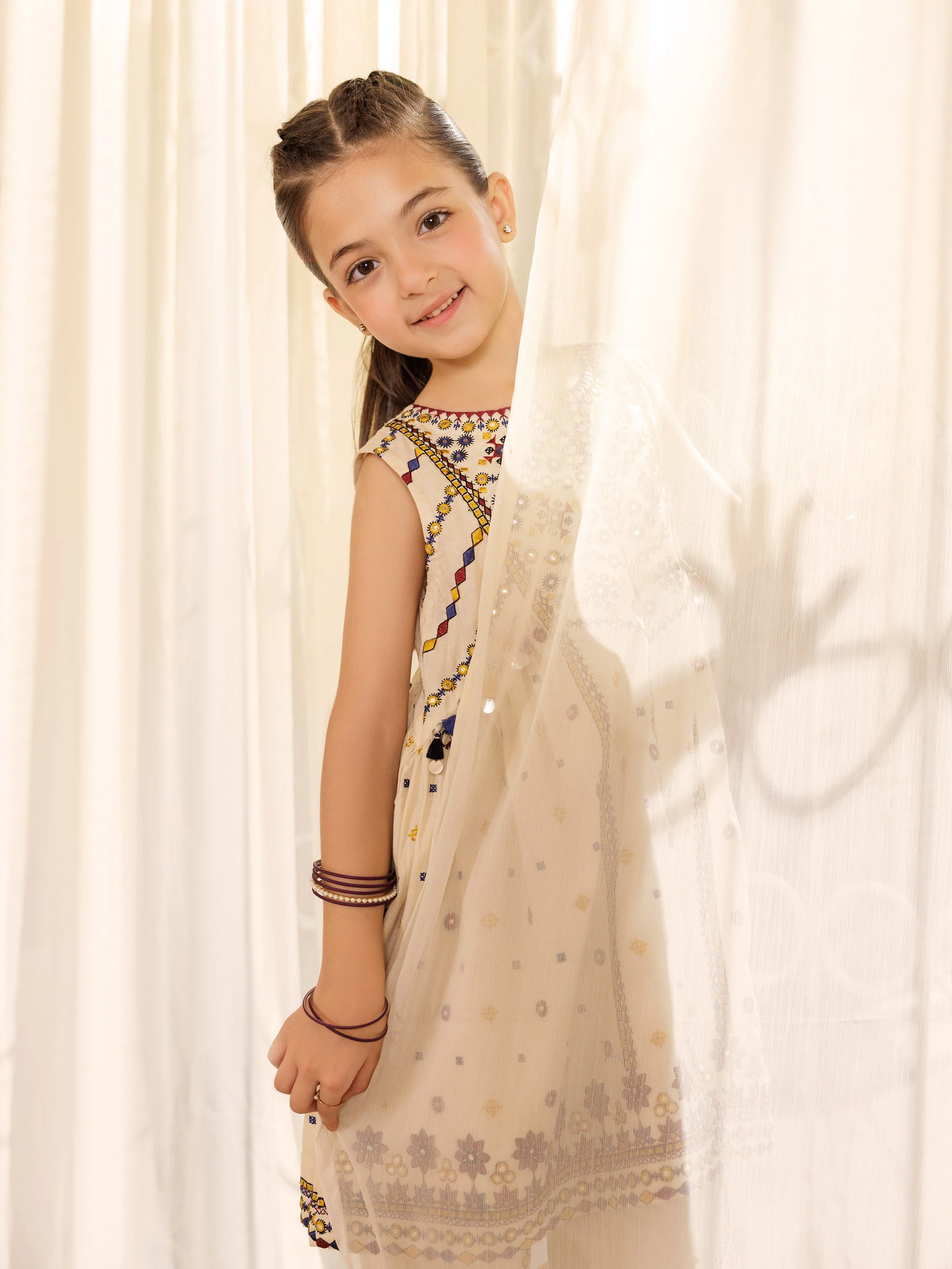 Embroidered Cambric Co-Ord Set - EGTKE5-71015ST - Image 4
