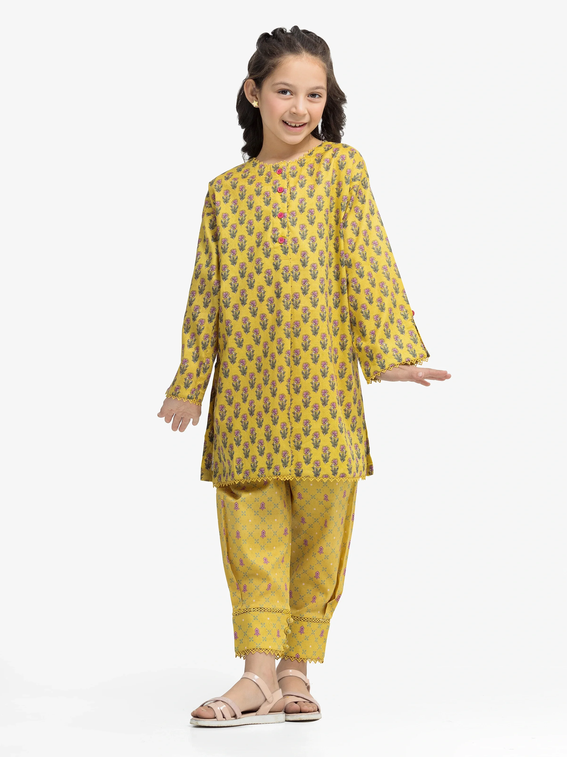 Printed Dobby Shirt Trouser - EGTKP24-70917ST