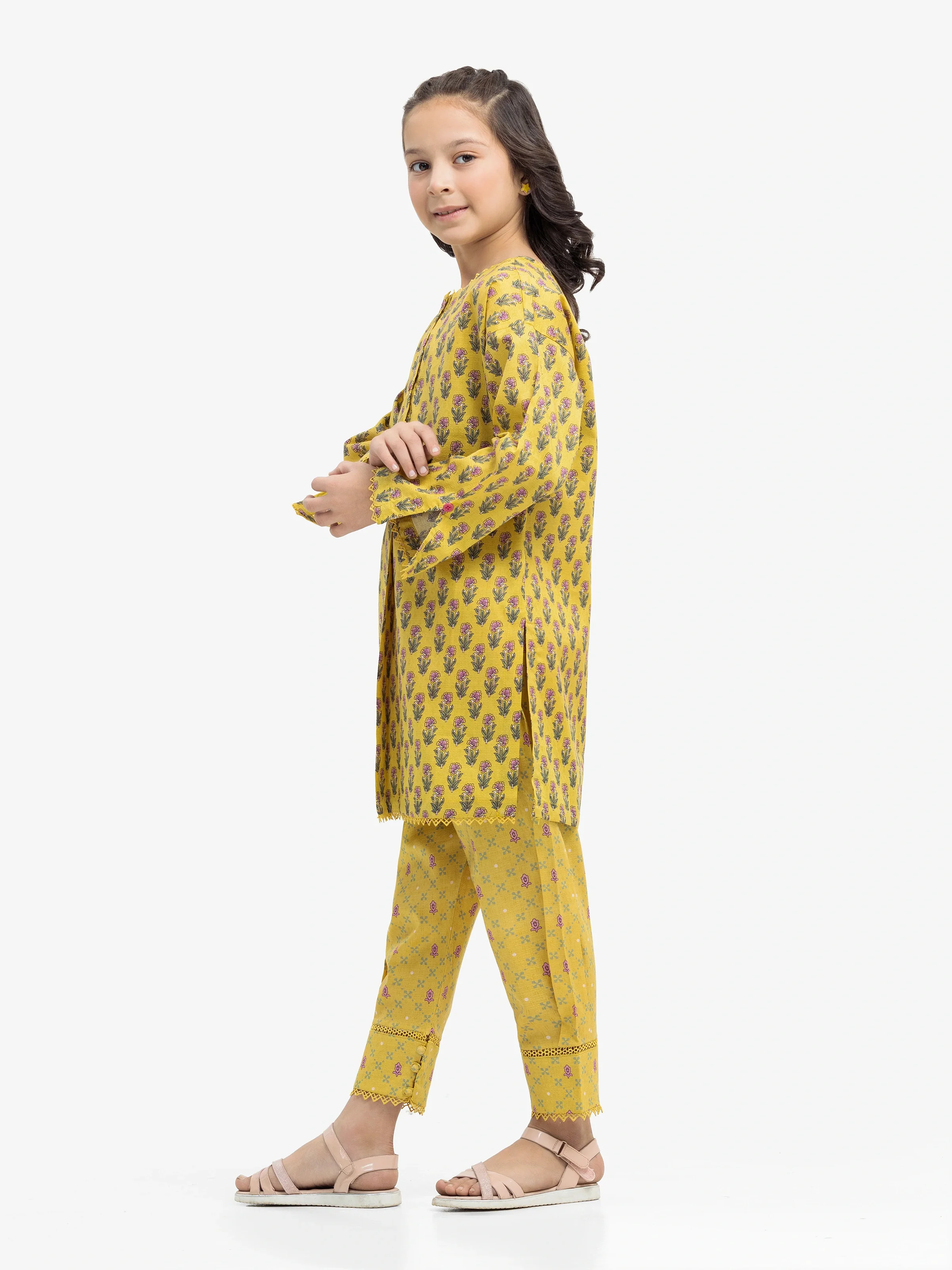 Printed Dobby Shirt Trouser - EGTKP24-70917ST - Image 5