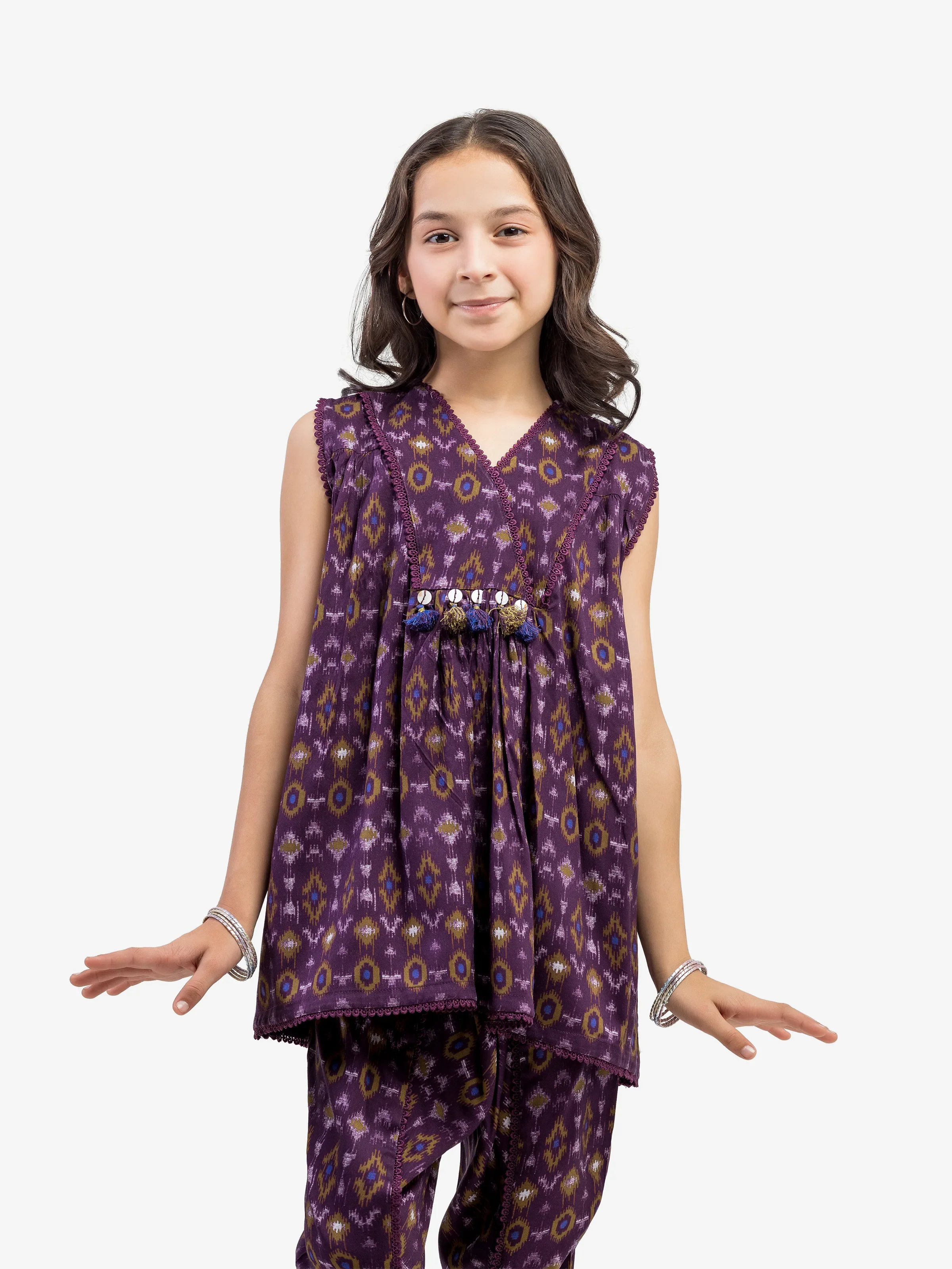 Printed Viscose Co-Ord Set - EGTKP5-73000ST - Image 2