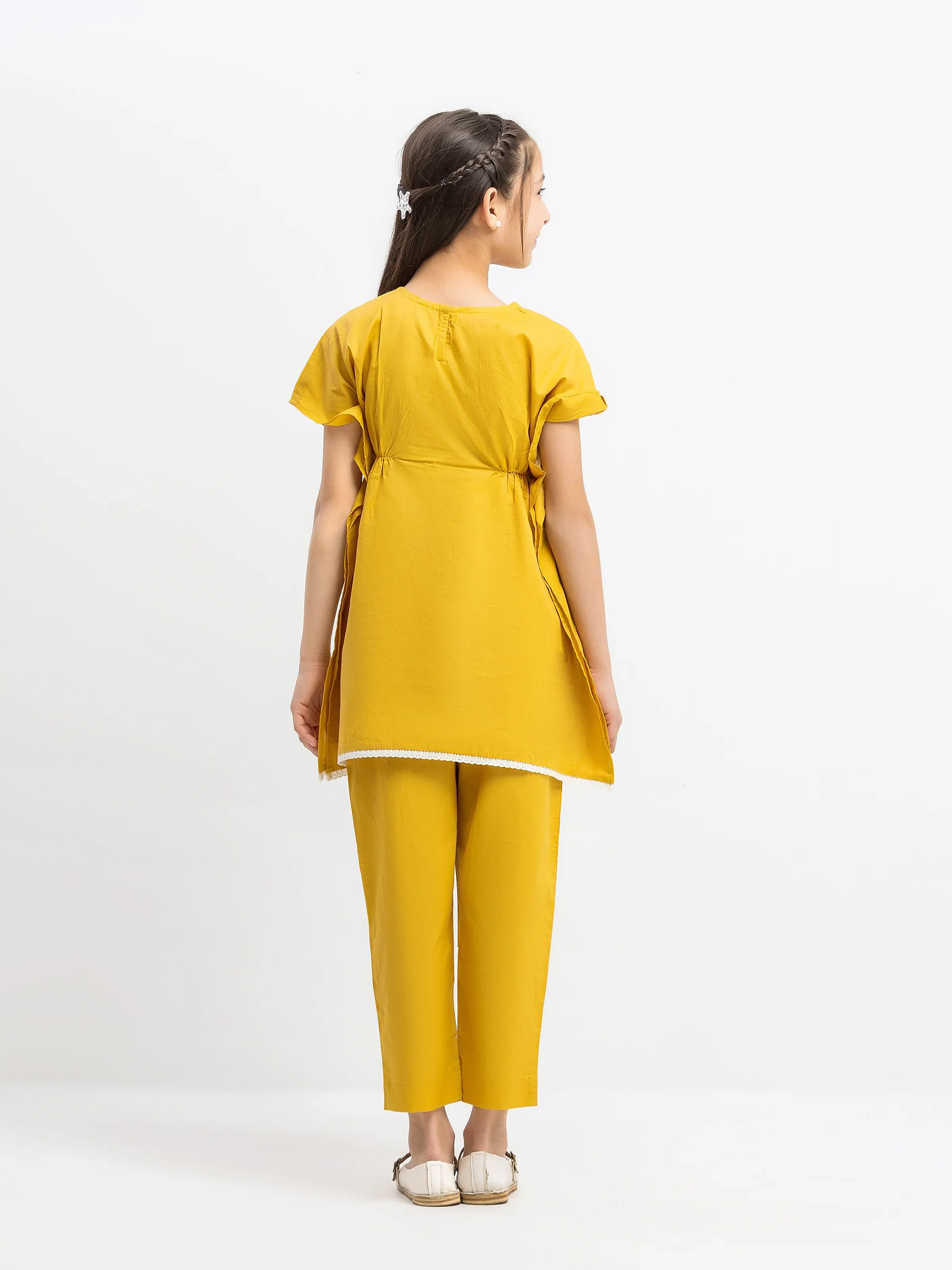 Embroidered Cambric Co-Ord Set - EGTKE5-73026ST - Image 5