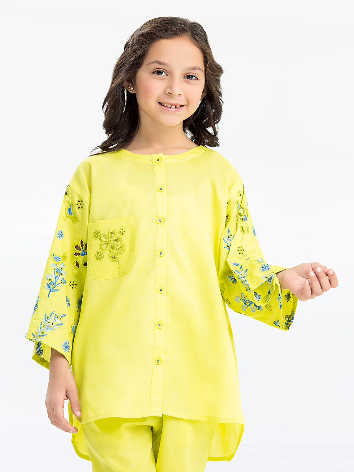 Embroidered Dobby Shirt Trouser - EGTKE24-70745ST - Image 2