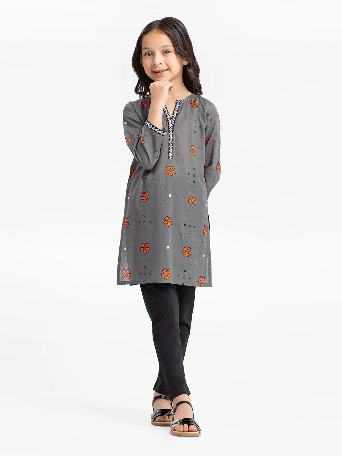 Printed Lawn Shirt - EGTKP23-70670S