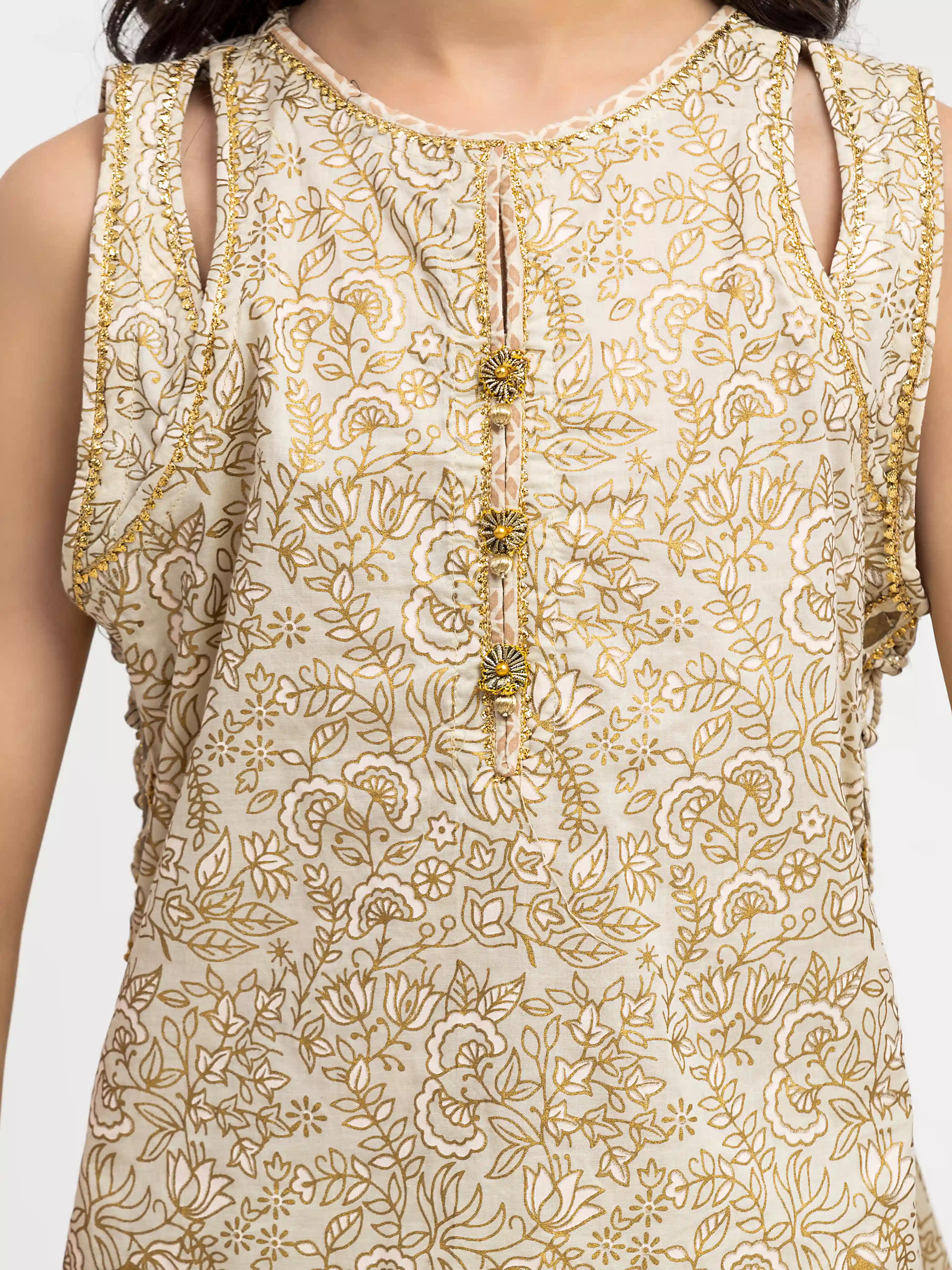 Block Print Cambric Suit - EGTKP5-72000-3P - Image 3
