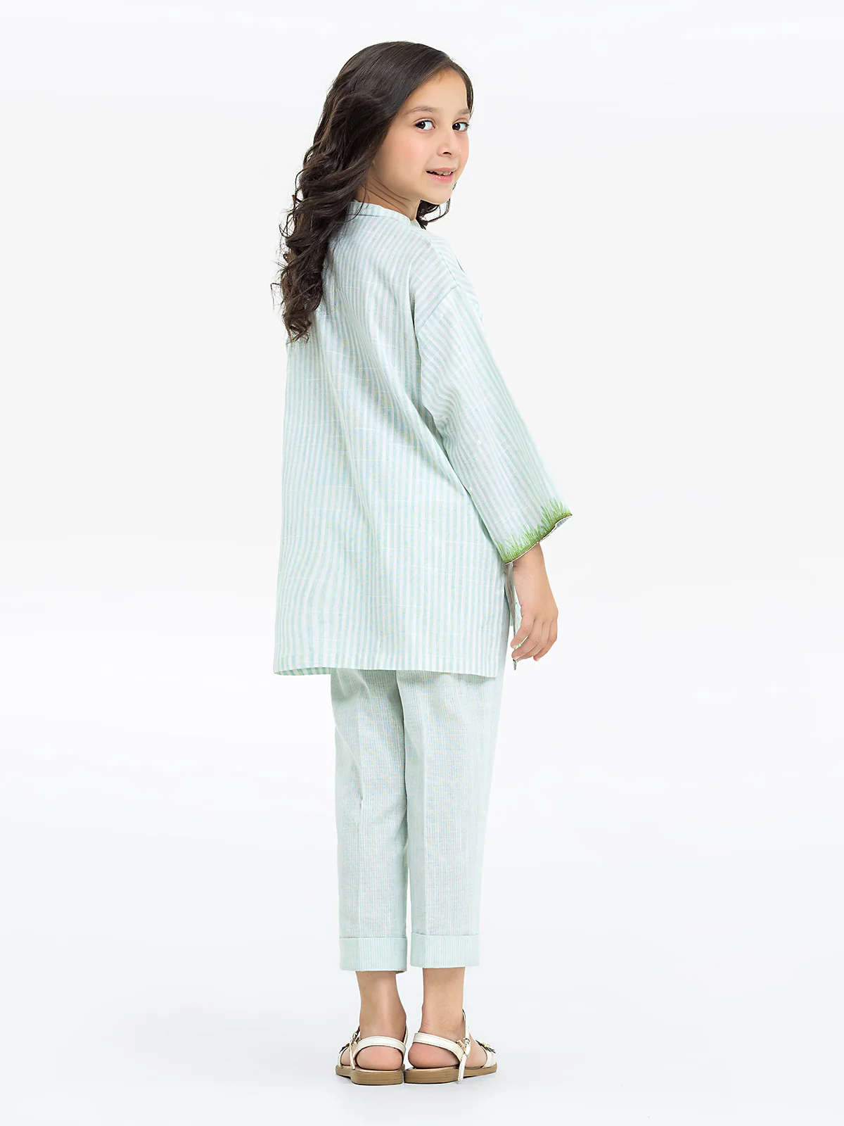 Embroidered Cotton Shirt Trouser - EGTKE24-70741ST - Image 6