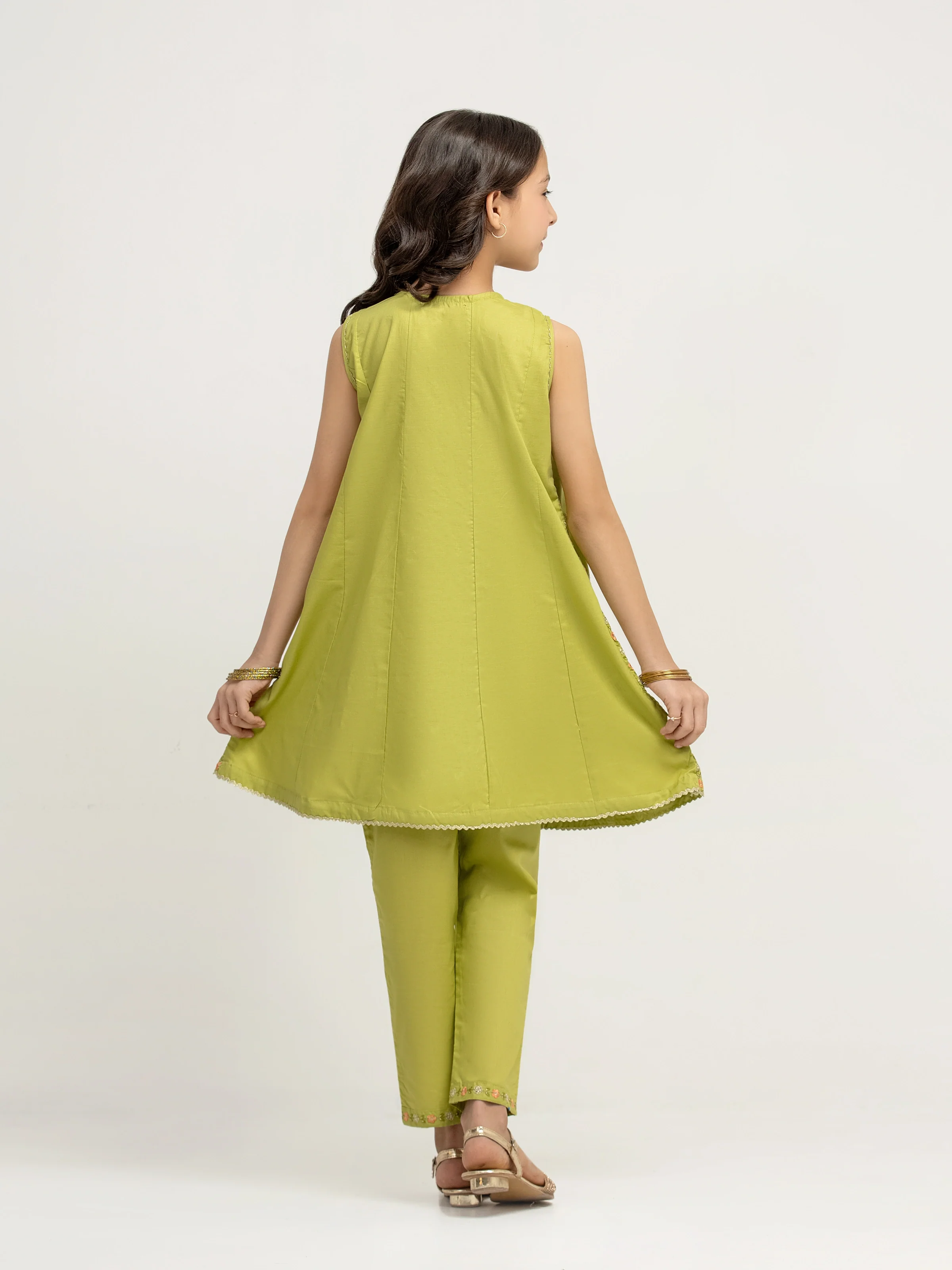 Embroidered Cambric Shirt Trouser - EGTKED5-73020ST - Image 5