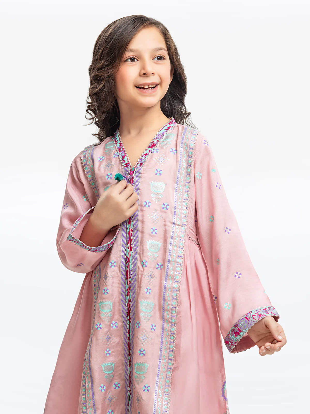 Printed Cotton Silk Co-Ord Set - EGTP23-22209 - Image 2