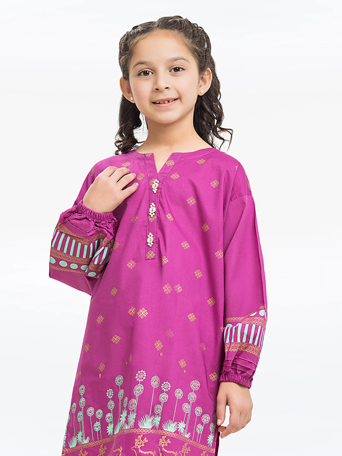 Printed Cambric Shirt Trouser - EGTKP23-70421ST - Image 2