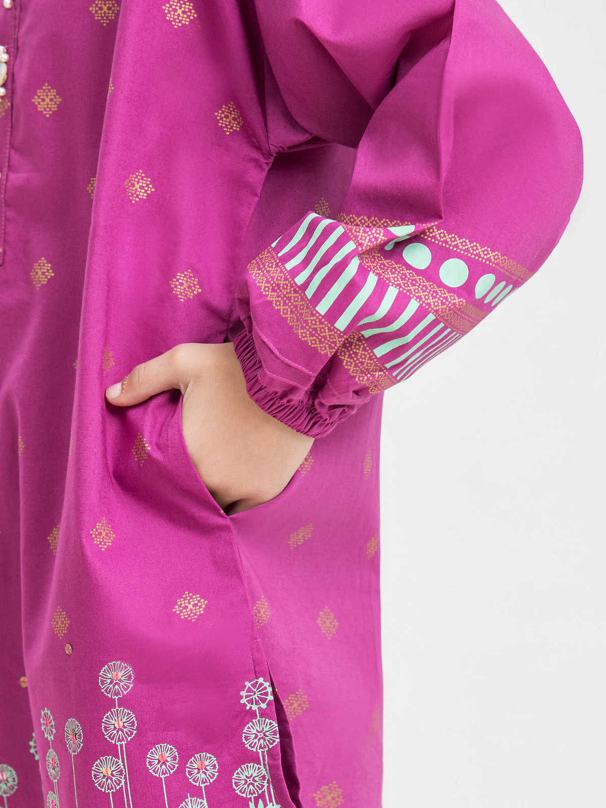 Printed Cambric Shirt Trouser - EGTKP23-70421ST - Image 5