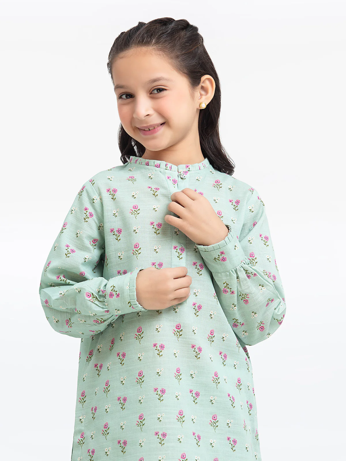 Printed Khaddar Co-Ord Set - EGTKP24-70906ST - Image 2