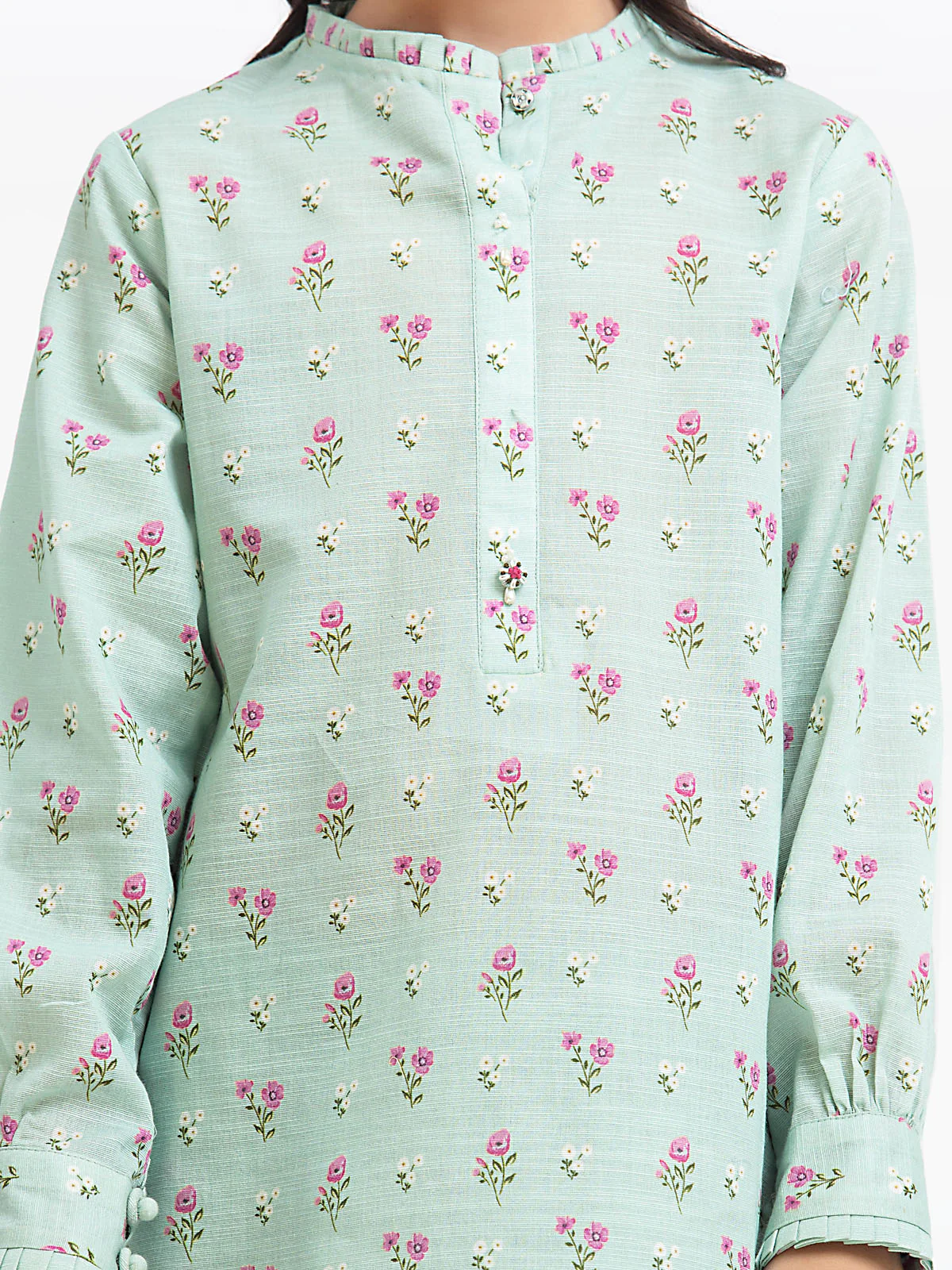 Printed Khaddar Co-Ord Set - EGTKP24-70906ST - Image 3