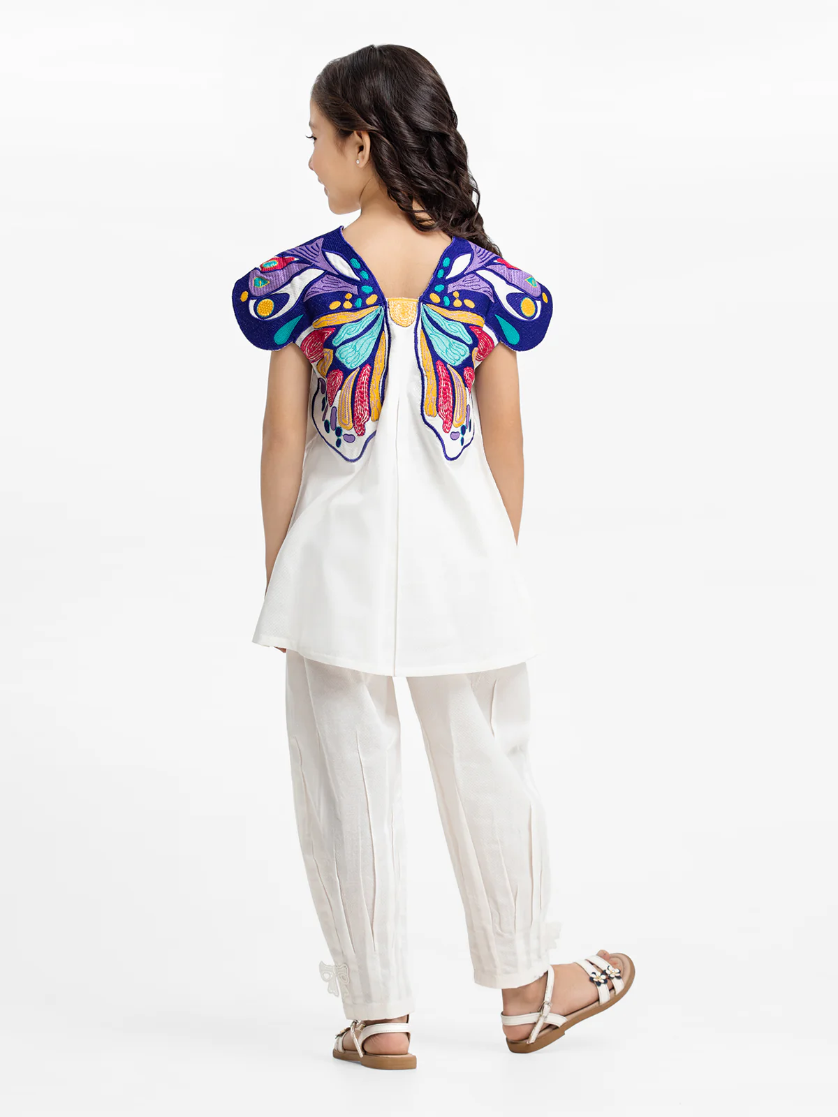 Embroidered Dobby Shirt Trouser - EGTKE23-70647ST - Image 2