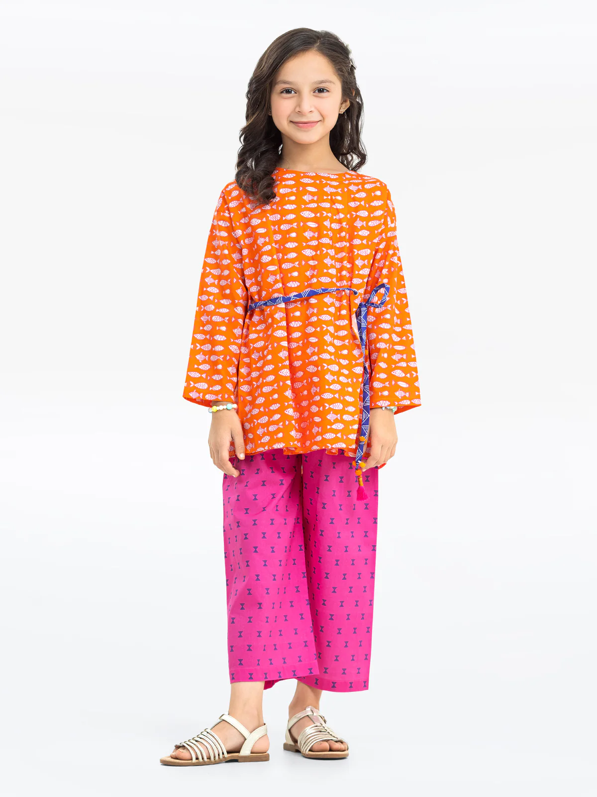 Printed Cambric Shirt Trouser - EGTKP23-70712ST