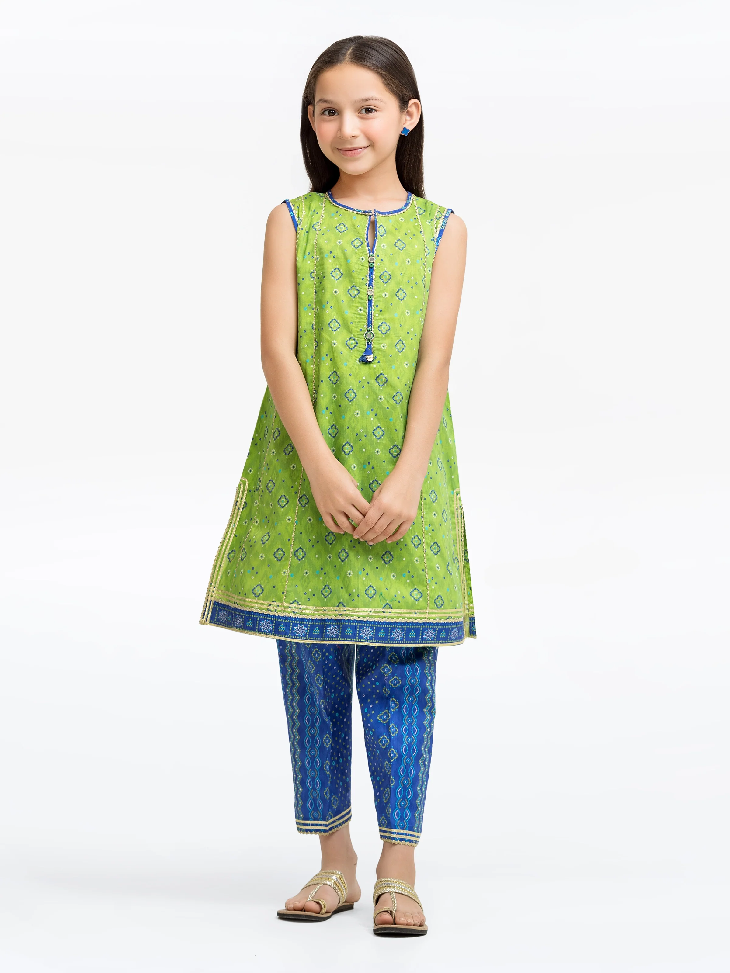 Printed Cambric Shirt Trouser - EGTKP5-70972ST