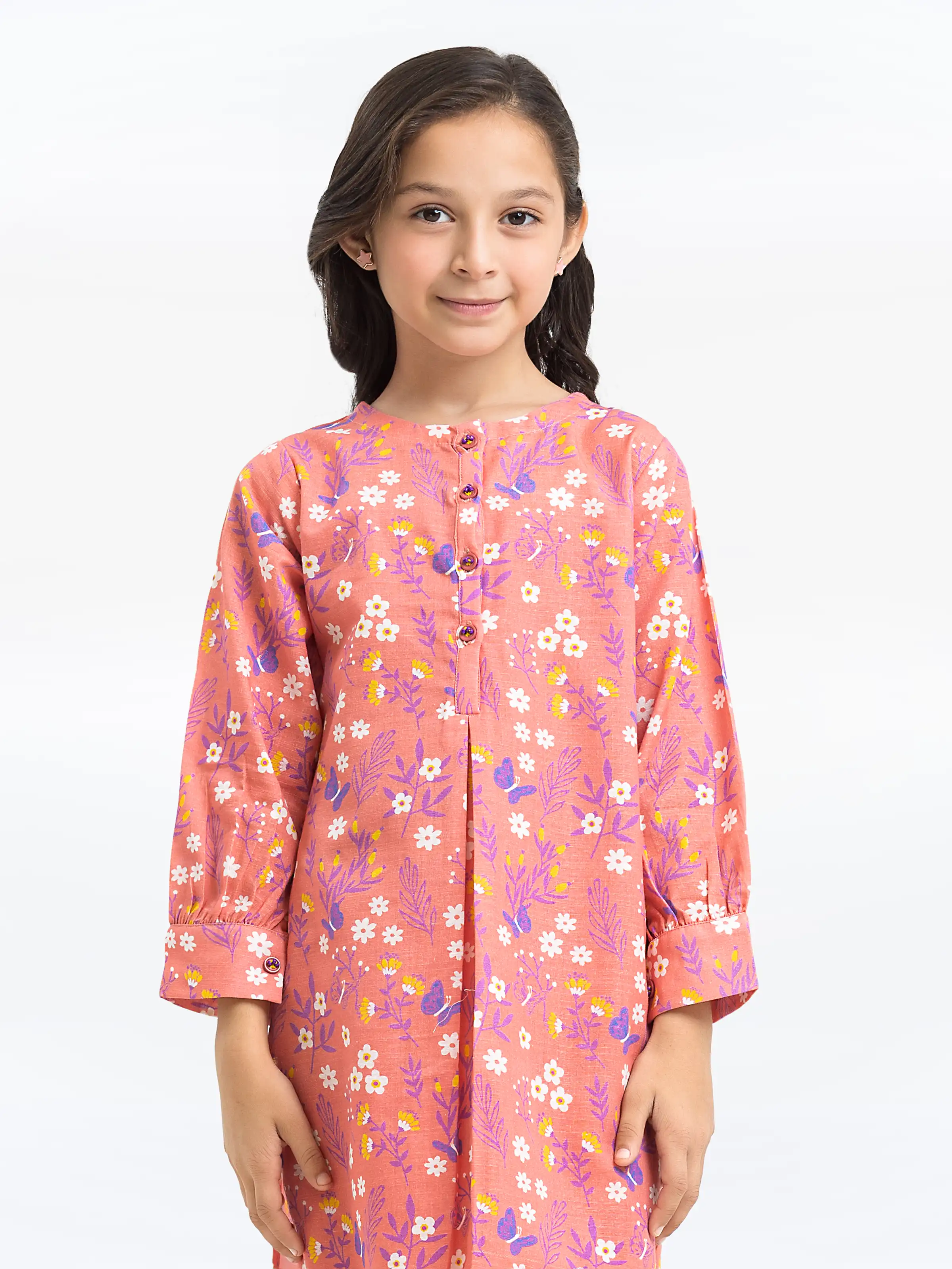 Printed Khaddar Co-Ord Set - EGTKP24-70908ST - Image 2