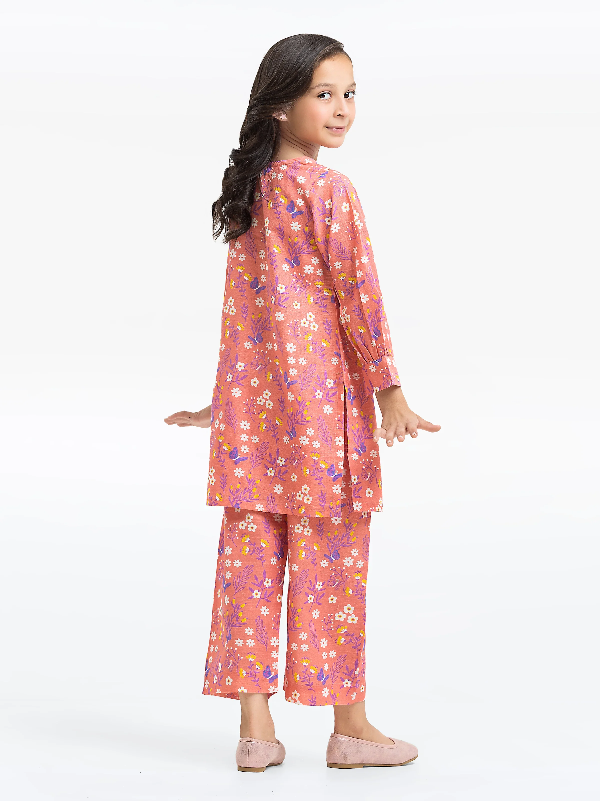Printed Khaddar Co-Ord Set - EGTKP24-70908ST - Image 5