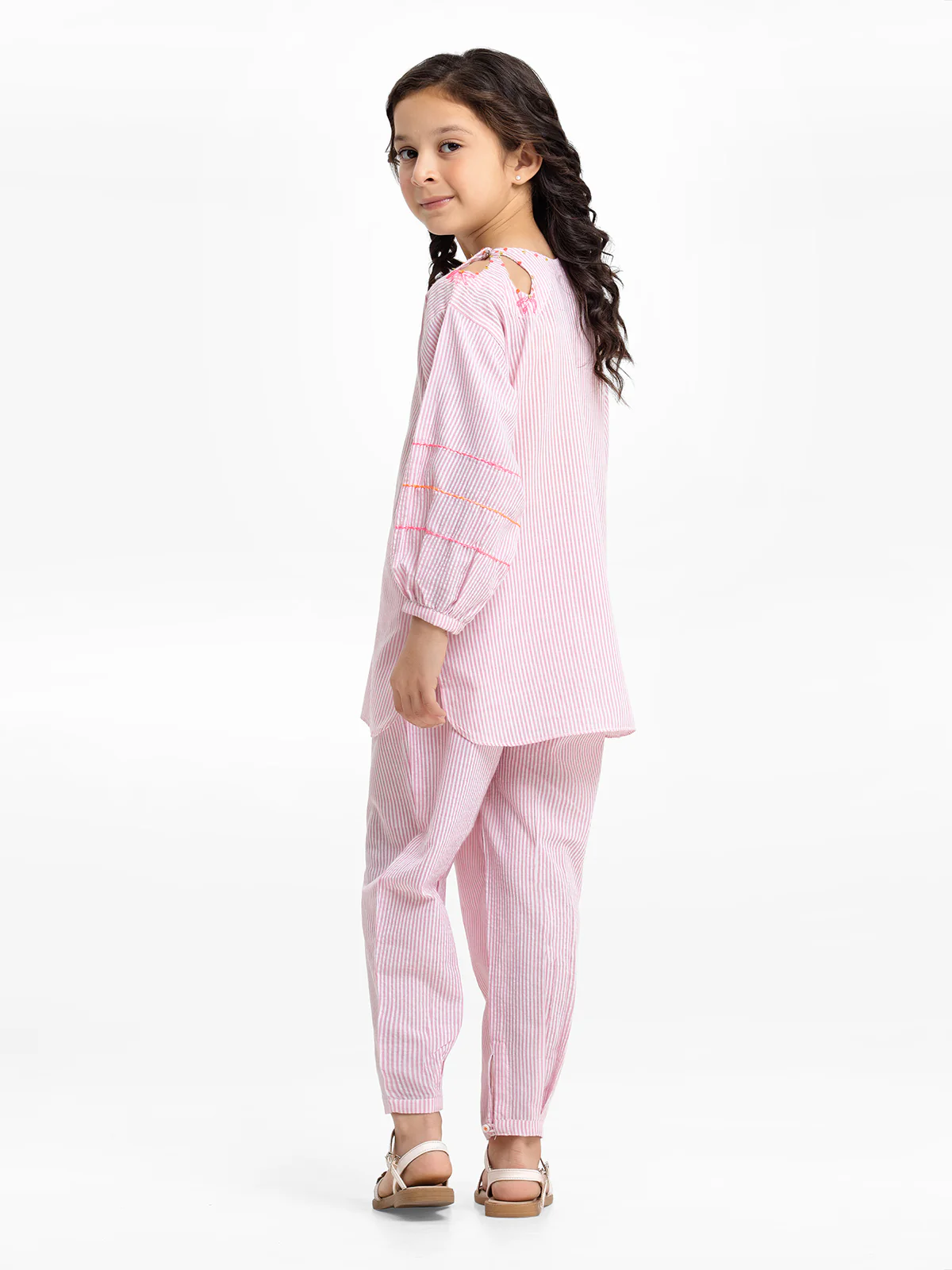 Embroidered Cotton Co-Ord Set - EGTCS23-013 - Image 6