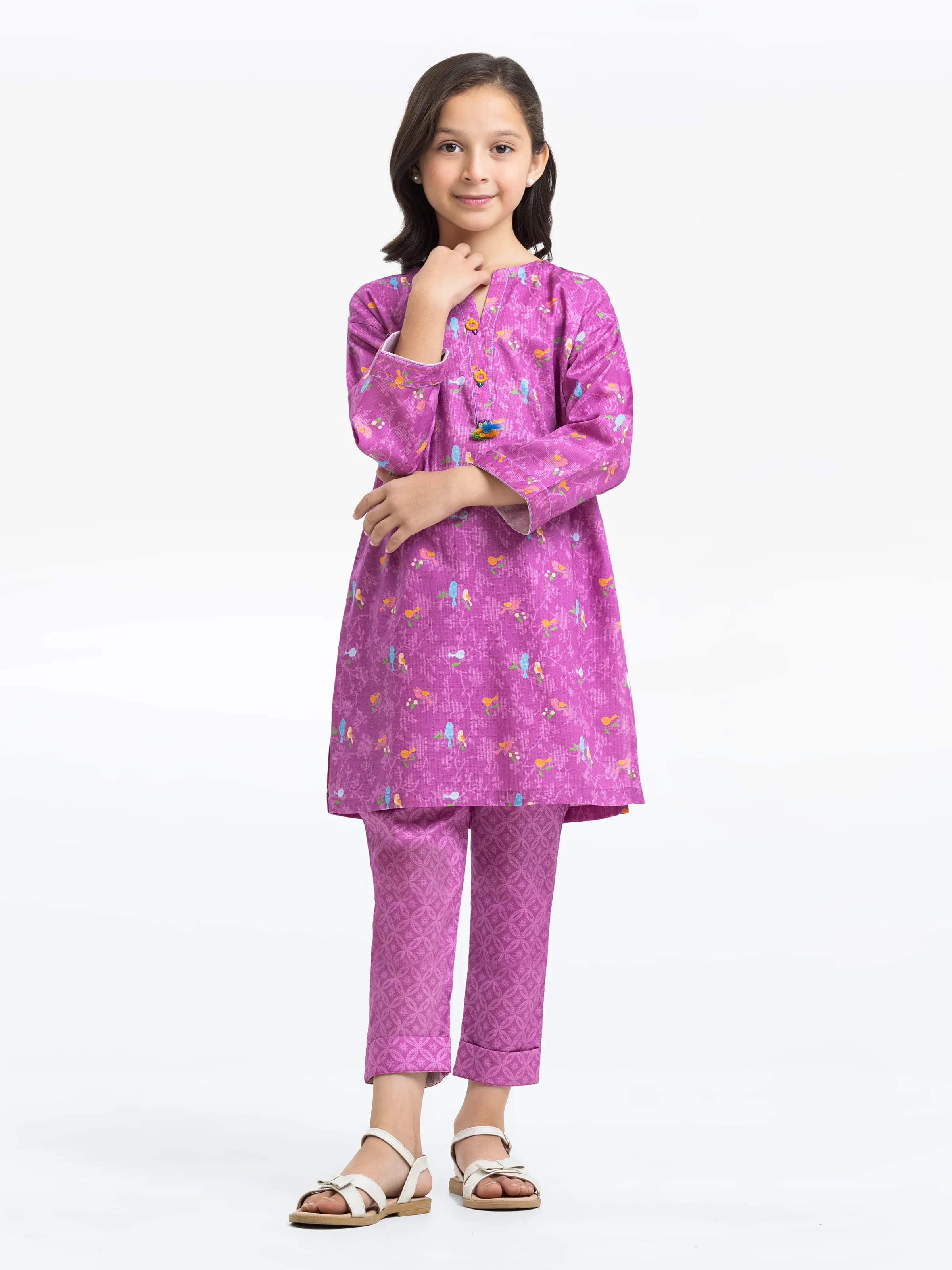 Printed Dobby Shirt Trouser - EGTKP24-70919ST