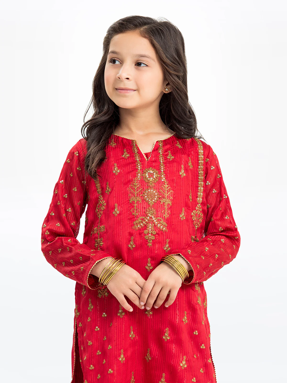 Embroidered Chiffon Gharara Suit - EGTPLE23-50002ST - Image 2