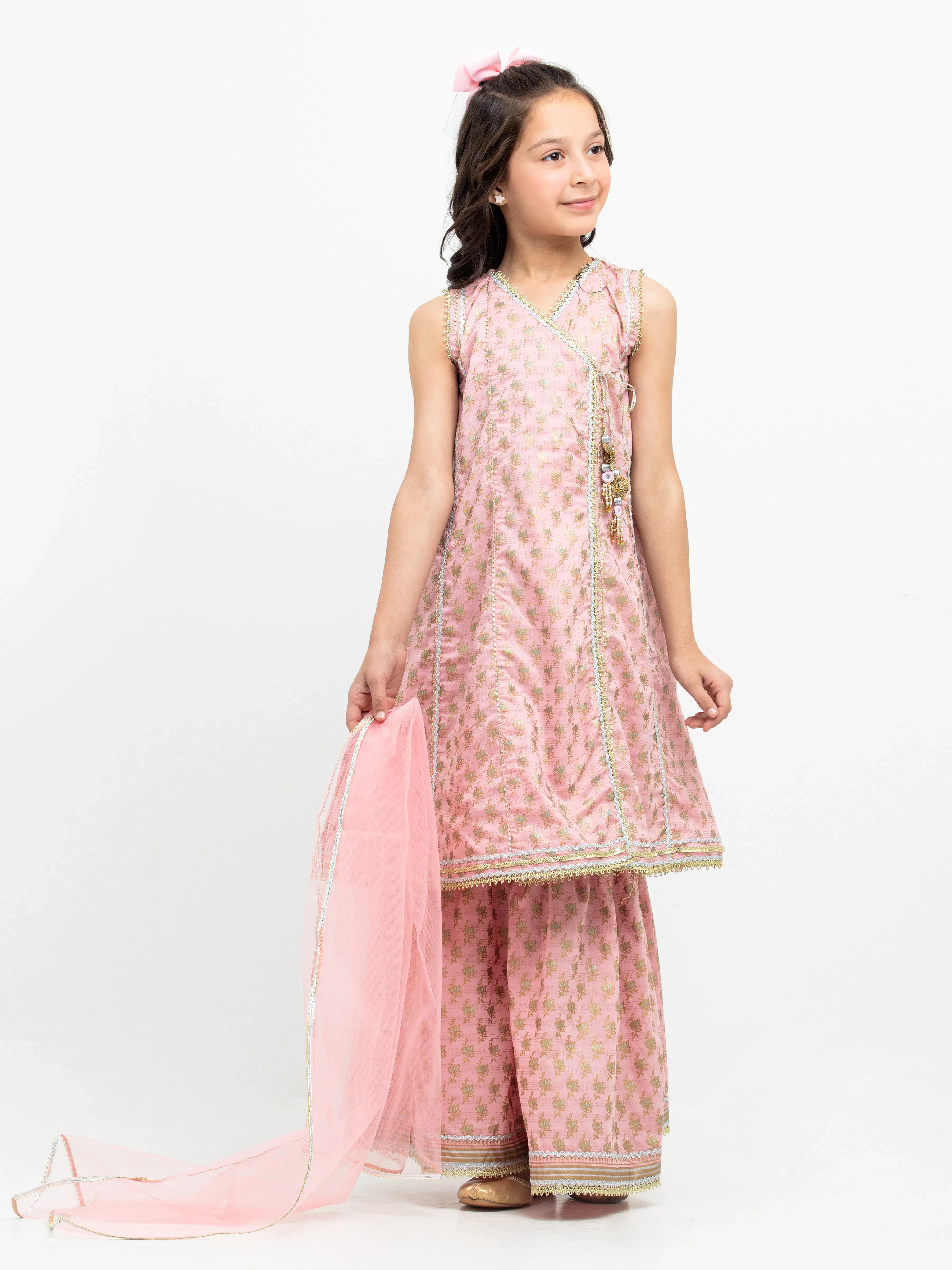 Block Print Mesuri Gharara Suit - EGTPL5-50032-3P