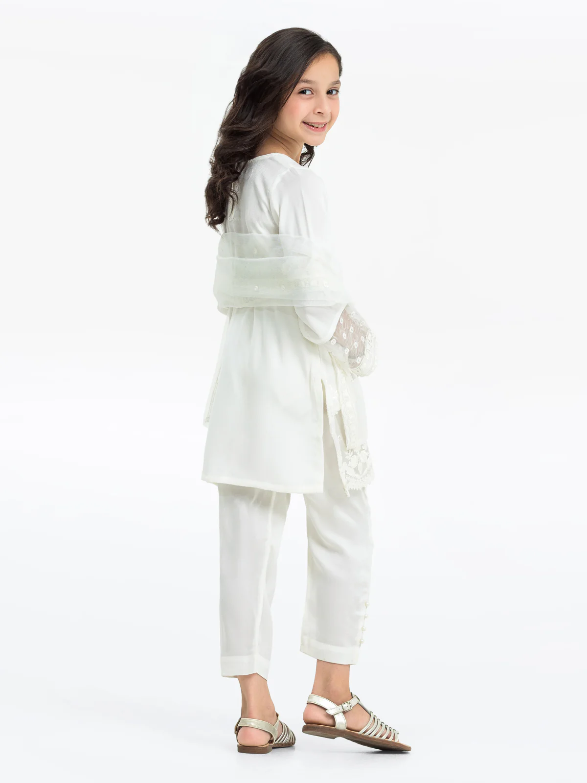 Embroidered Silk Suit - EGTKE23-70565-3P - Image 2