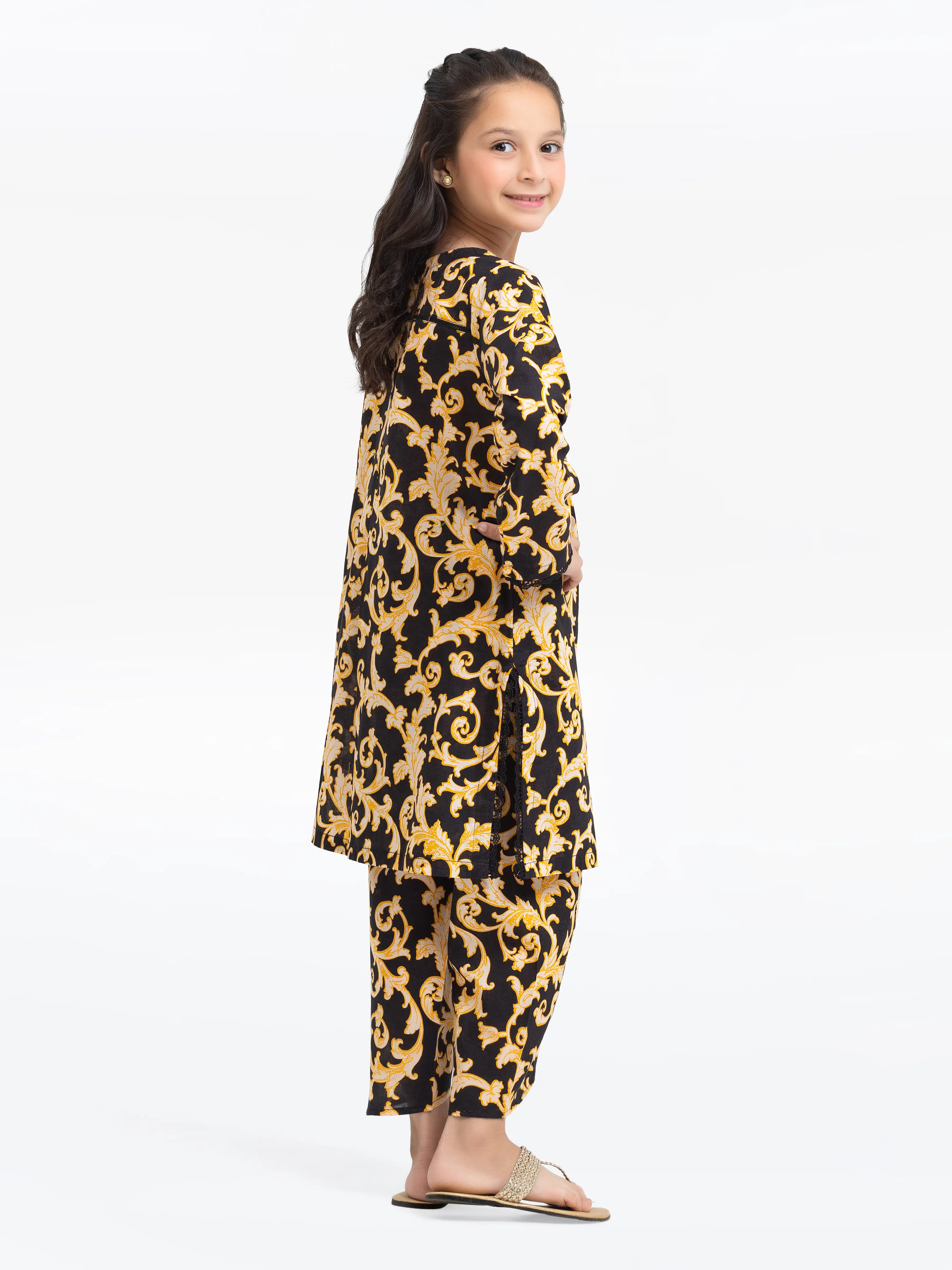Printed Cambric Co-Ord Set - EGTKP24-70758ST - Image 4