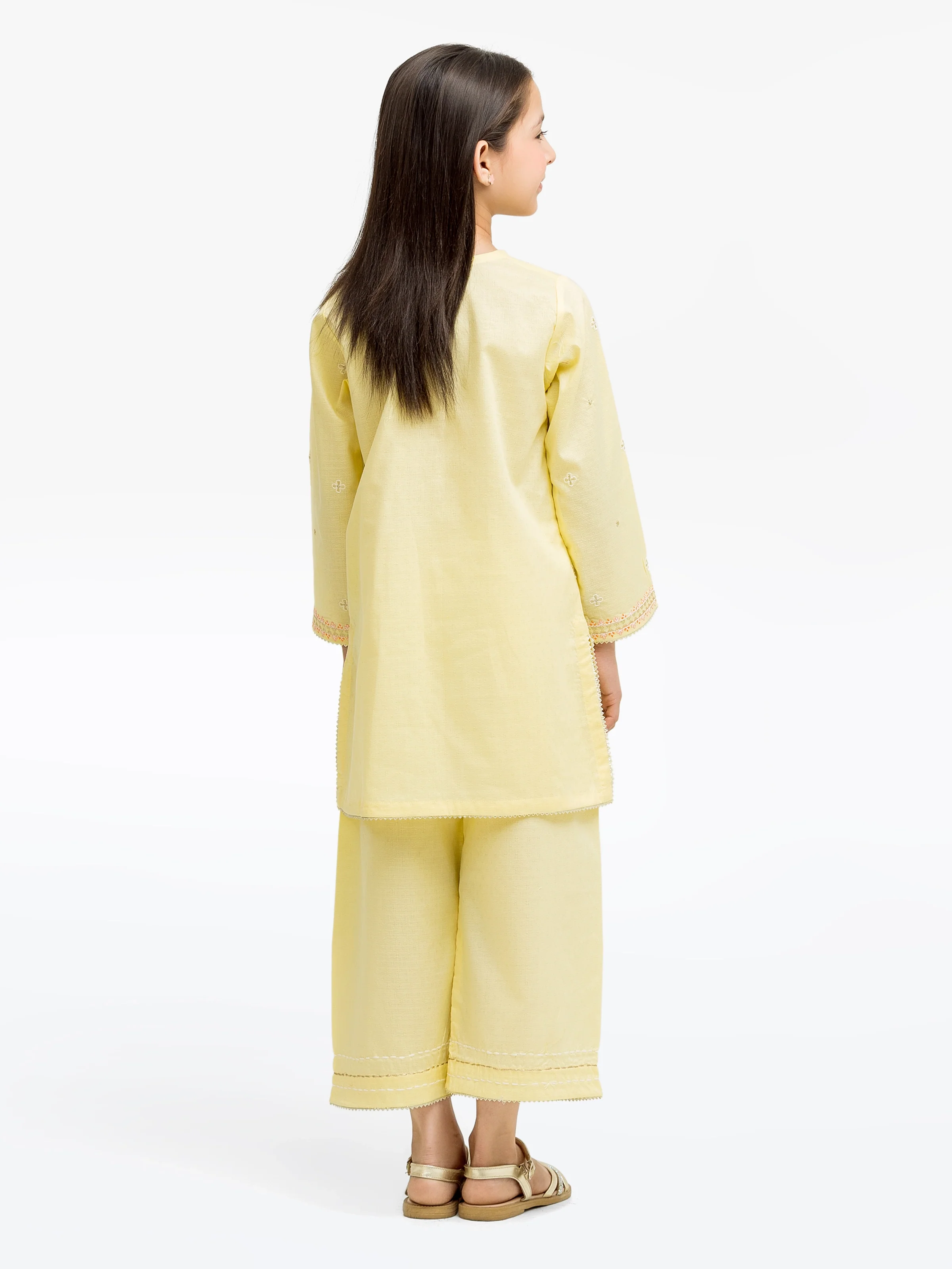 Embroidered Dobby Shirt Trouser - EGTKE24-70929ST - Image 6