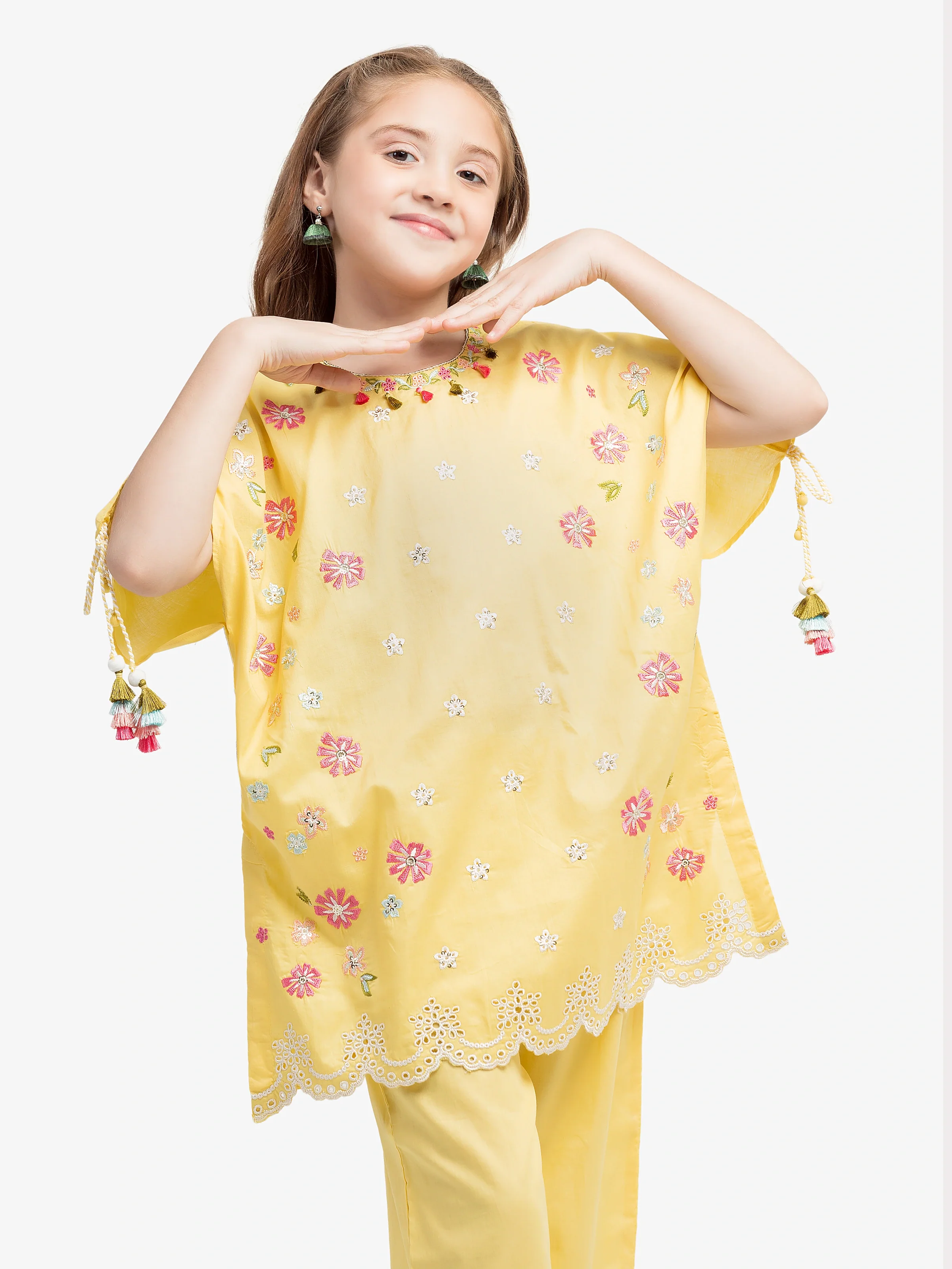 Embroidered Cambric Co-Ord Set - EGTKE5-70964ST - Image 5