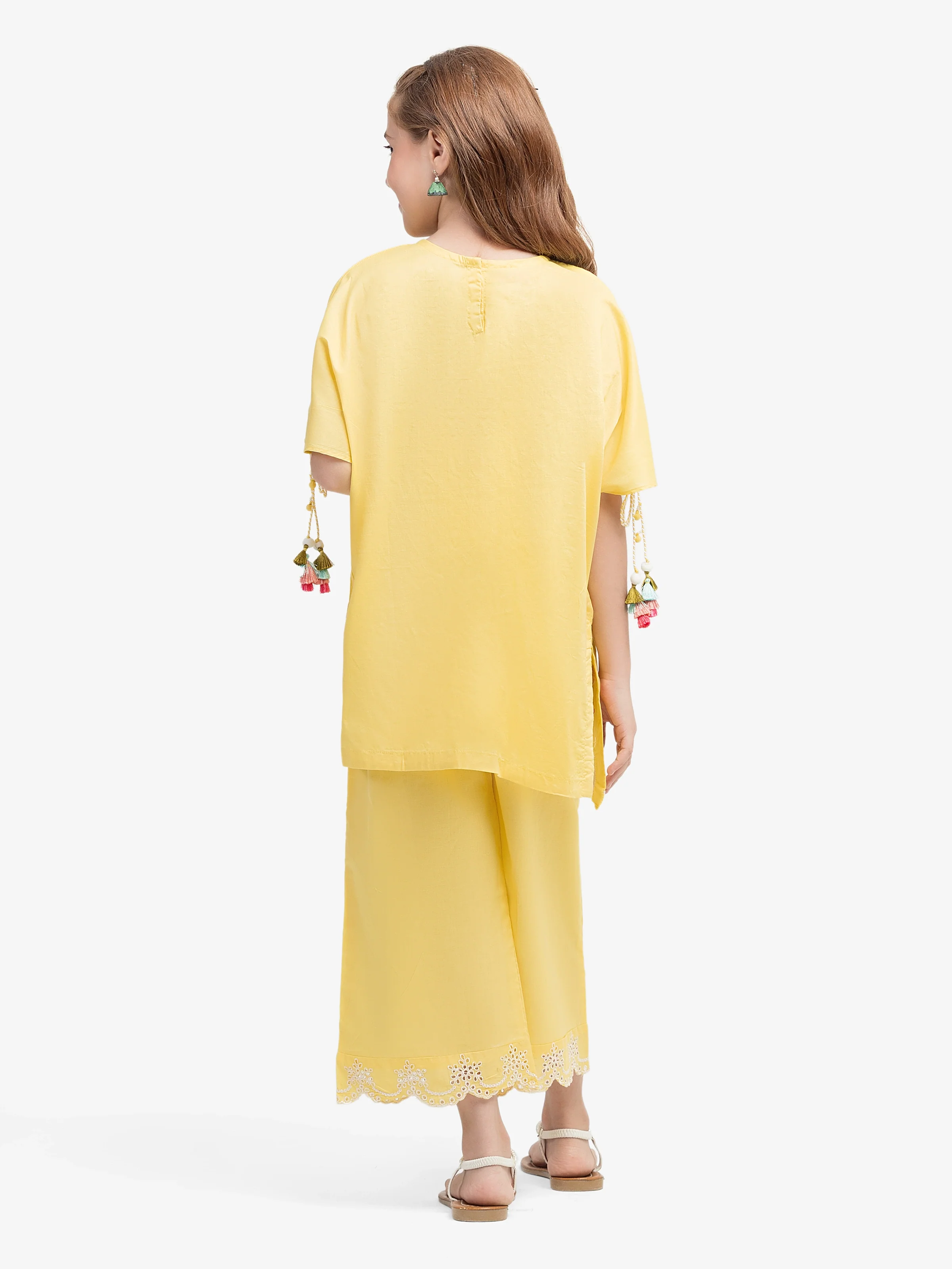 Embroidered Cambric Co-Ord Set - EGTKE5-70964ST - Image 6