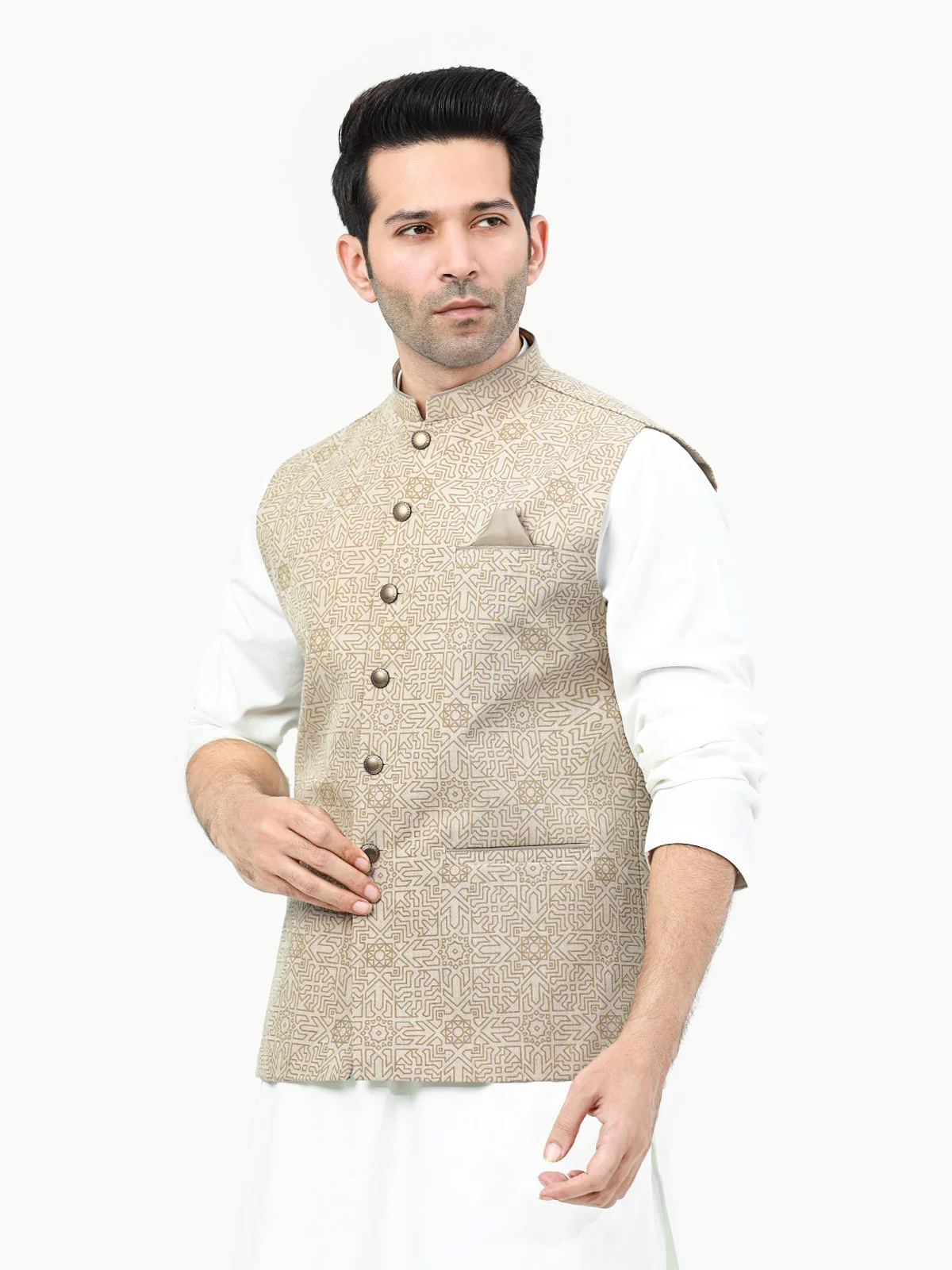 Cotton Waistcoat - EMTWC22-35799 - Image 2